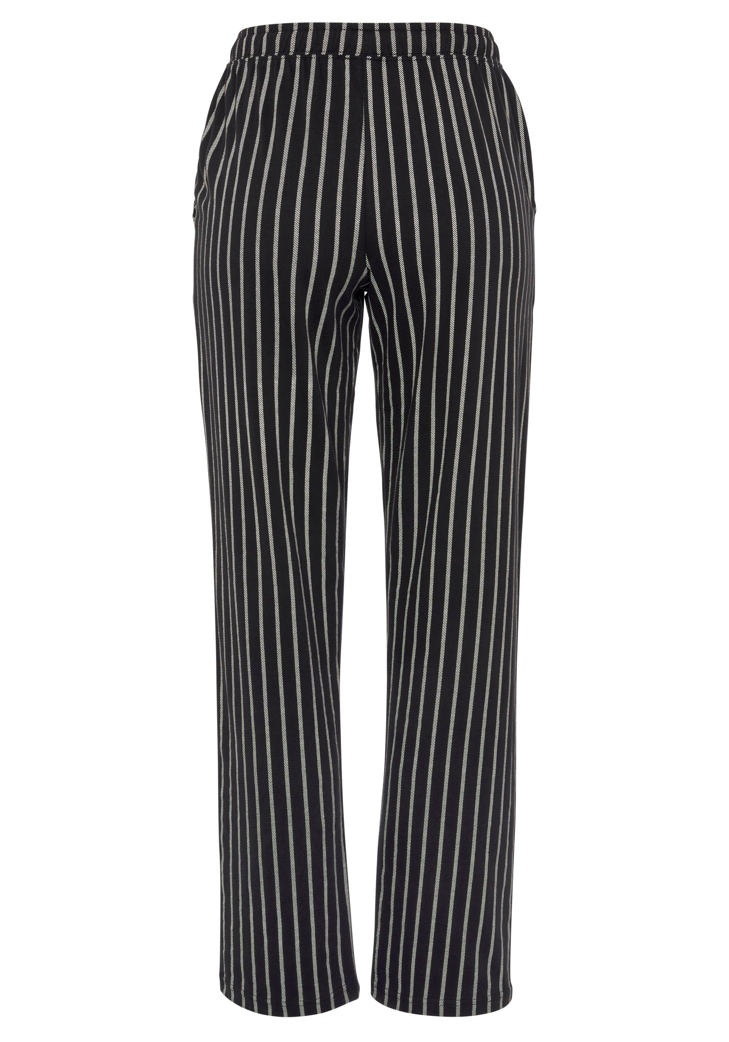 Vivance Dreams Pyjamabroek met zwart-wit print