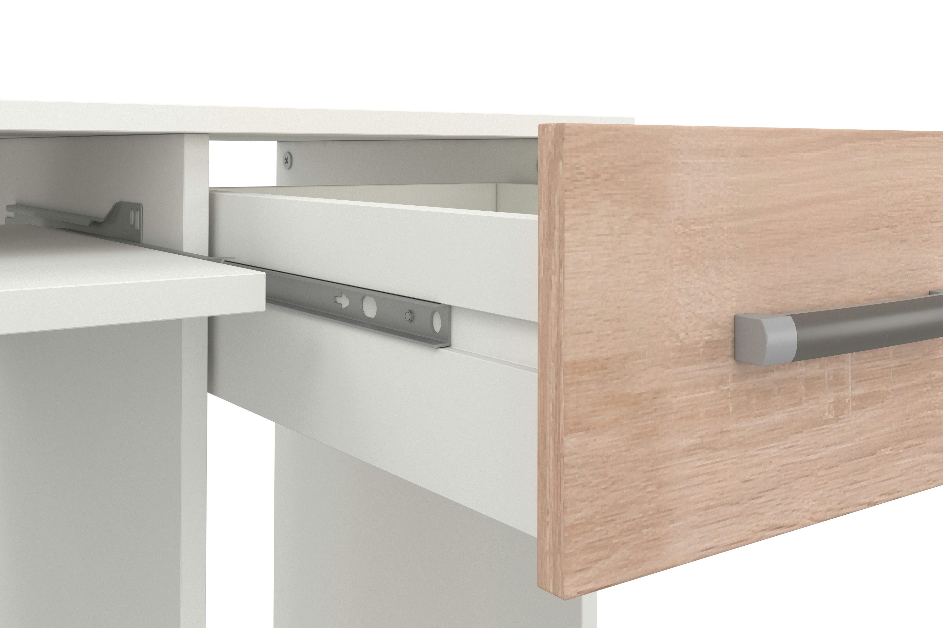 VOGL Möbelfabrik Bureau Don met uittrekplank voor het toetsenbord, made in germany
