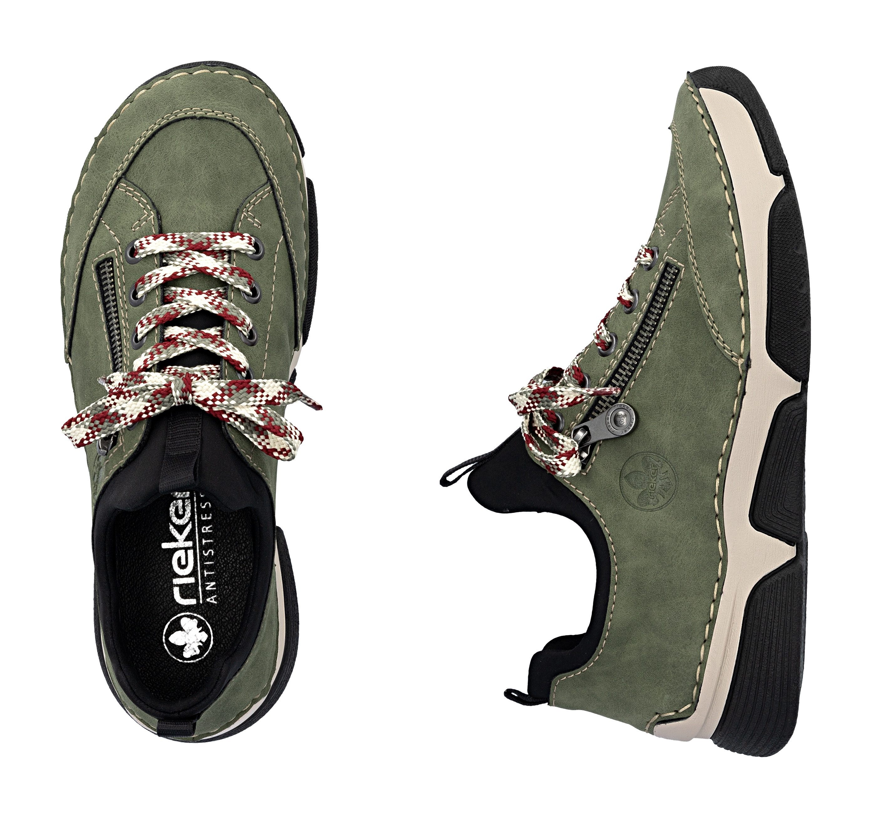 Rieker Slip-on sneakers , instapschoen, halfschoen, vrijetijdsschoen met zachte binnenzool