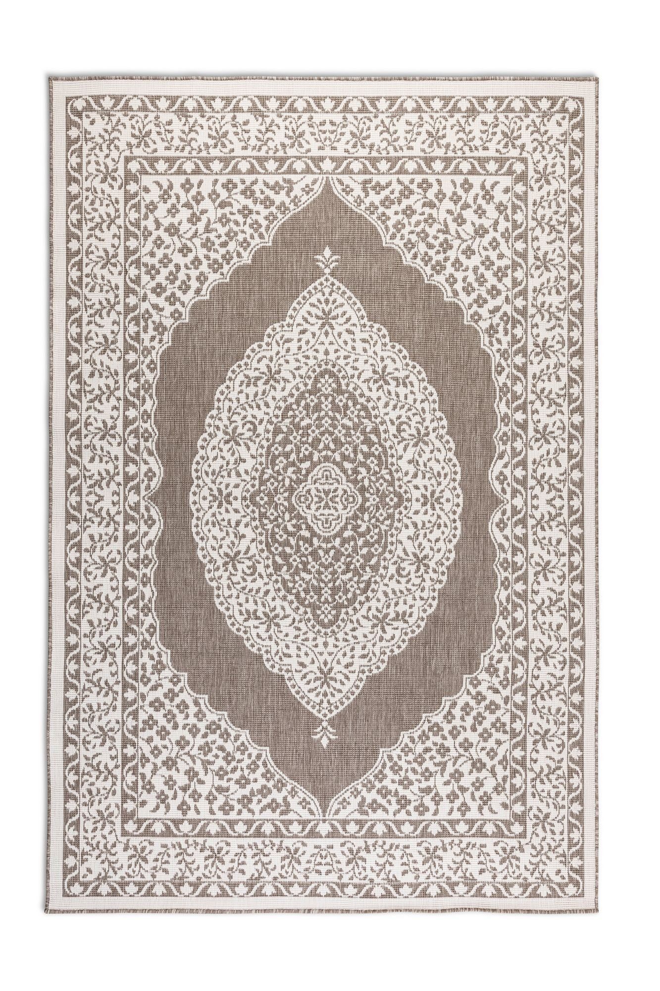 ELLE DECORATION Vloerkleed Meekly omkeerbaar tapijt Vlakweefsel, In-& Outdoor, Modern, tweezijdig, balkon, woonkamer