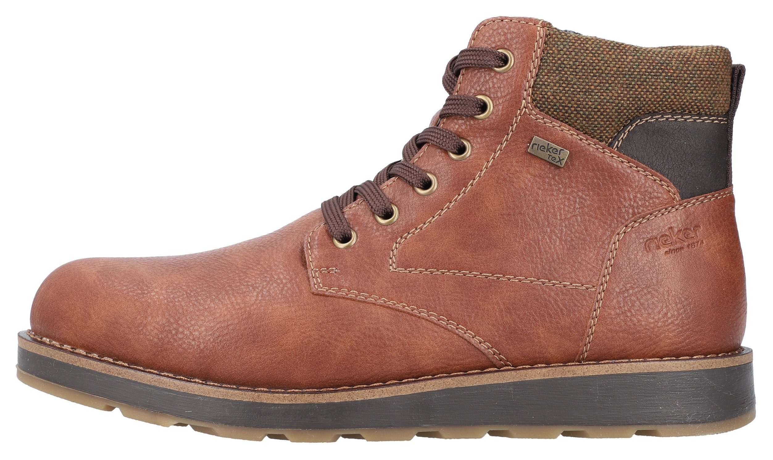 Rieker Winterlaarzen , veterschoenen, schachtkussen, met riekertex-membraan