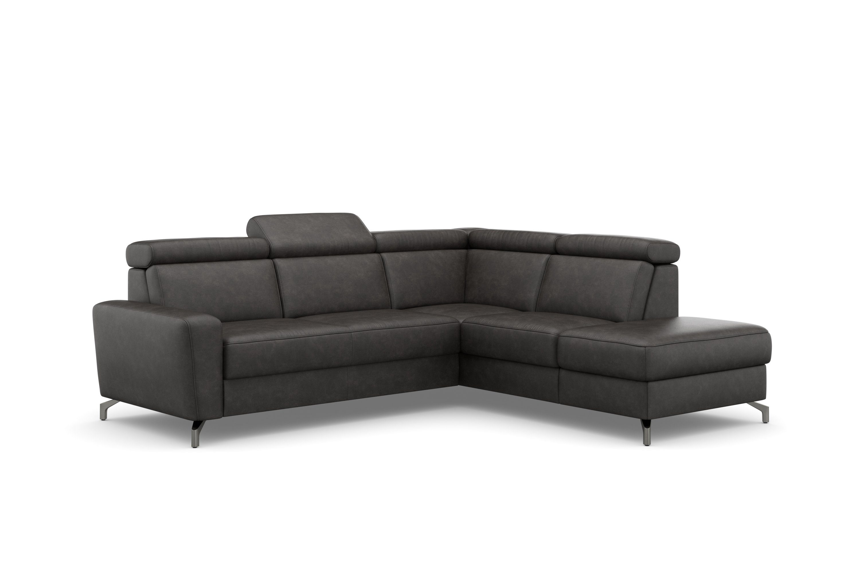 sit&more Hoekbank Scarlett L-vorm met verstelbare hoofdsteun, naar keuze met slaapfunctie, bedkist