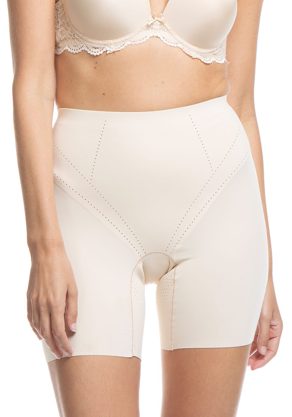 Magic Body Fashion Shapingbroek Dream Shaper Short met anti-wrijving oplossing dames slips maat S beige