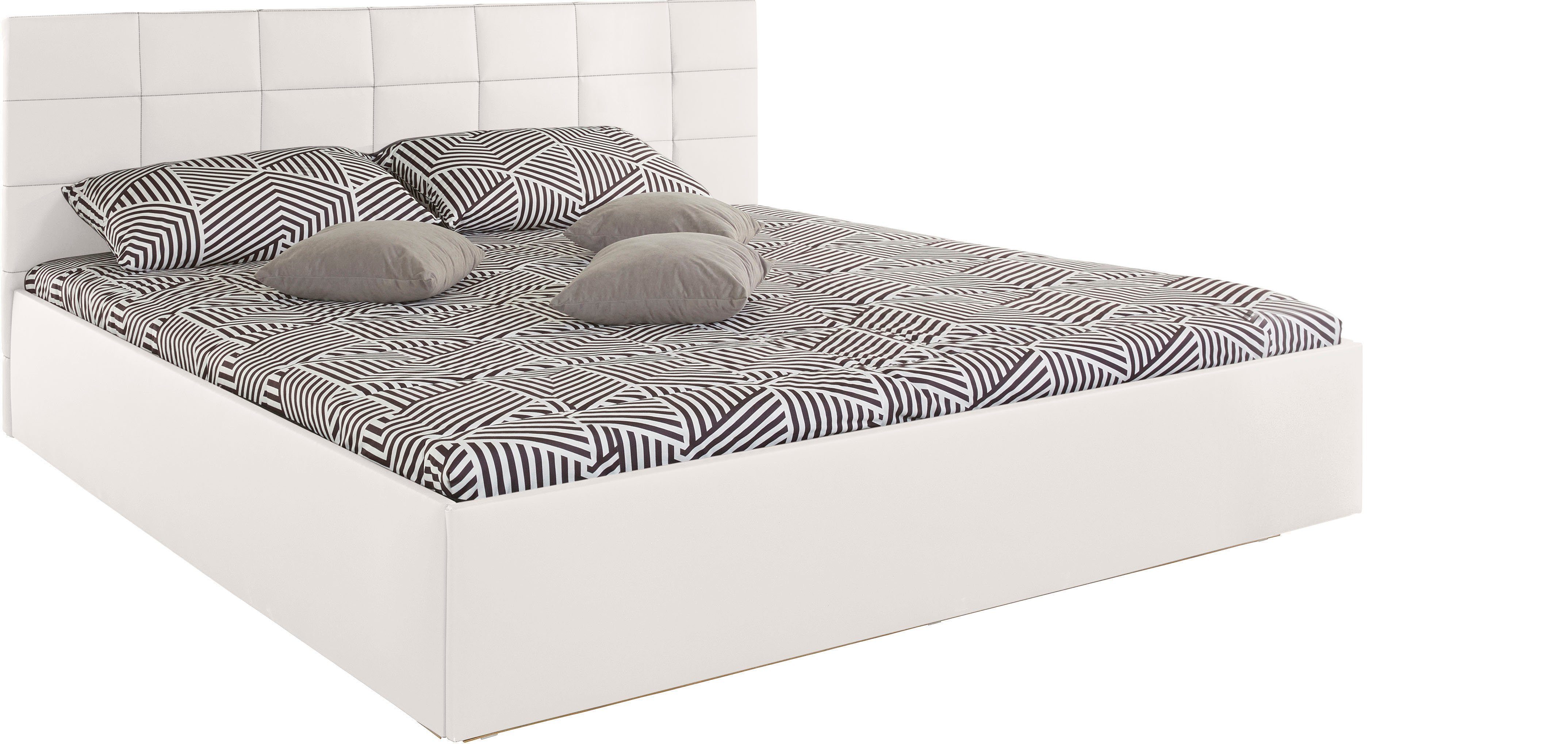 Westfalia Polsterbetten Gestoffeerd bed met bedkist bij uitvoering met matras, in 2 hoogten