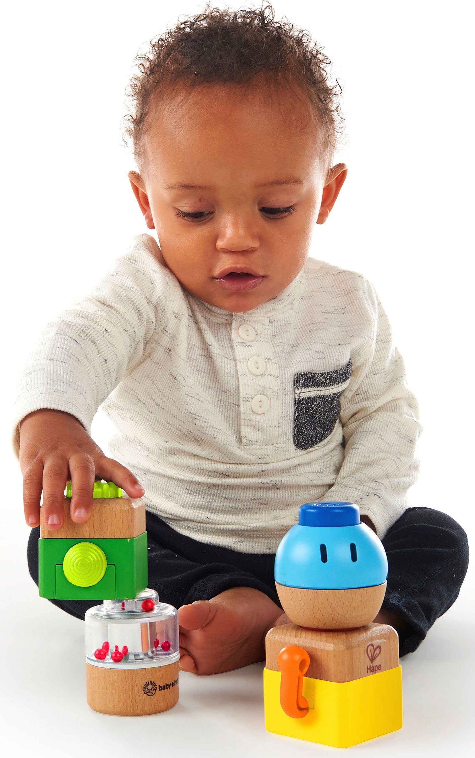 Hape Speelgoedblokken Baby Einstein , vier gekke bouwstenen (4-delig)