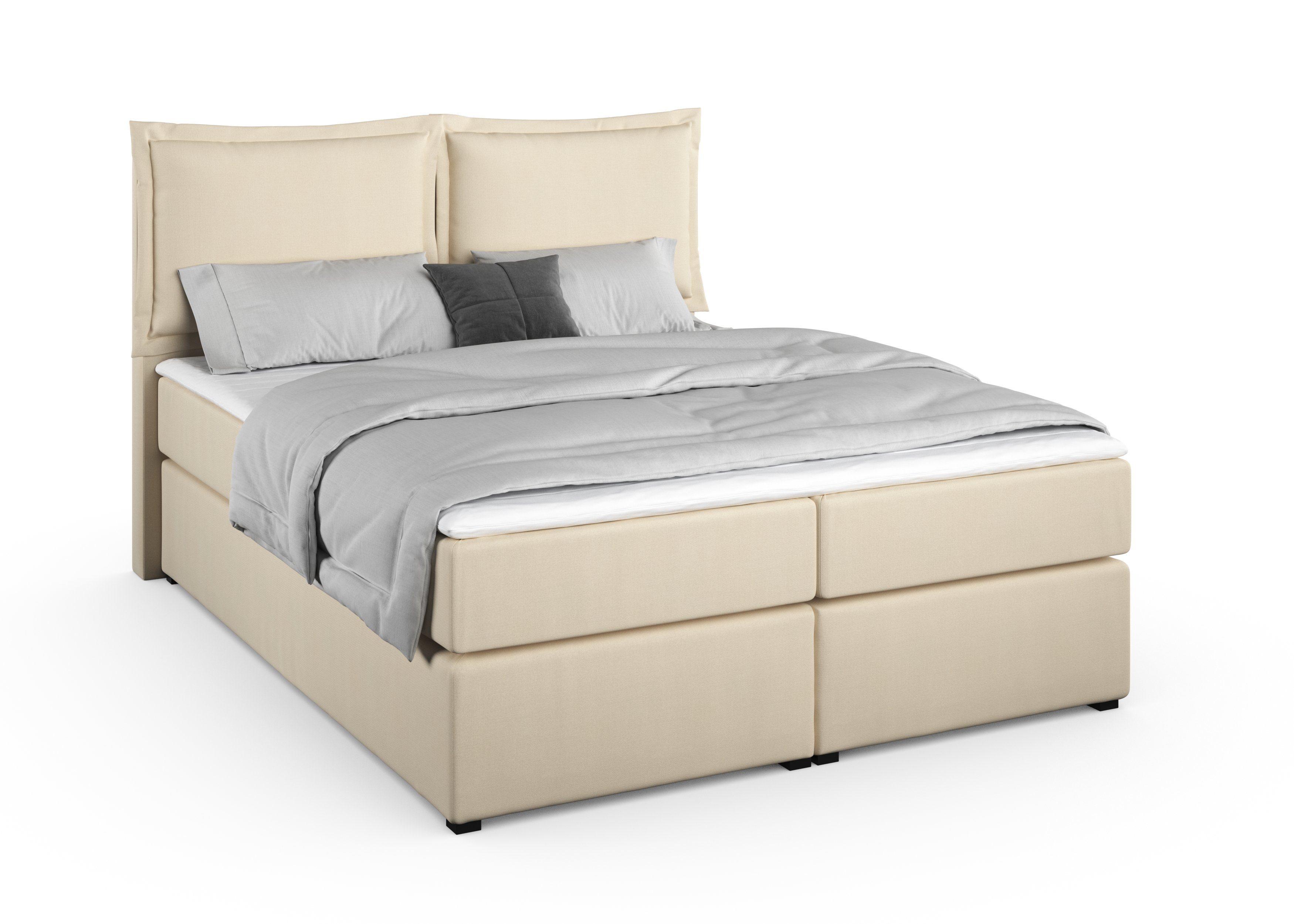 Home affaire Boxspring Lysann 5-voudig verstelbaar hoofdbord, in 4 breedten, 3 matrassoorten