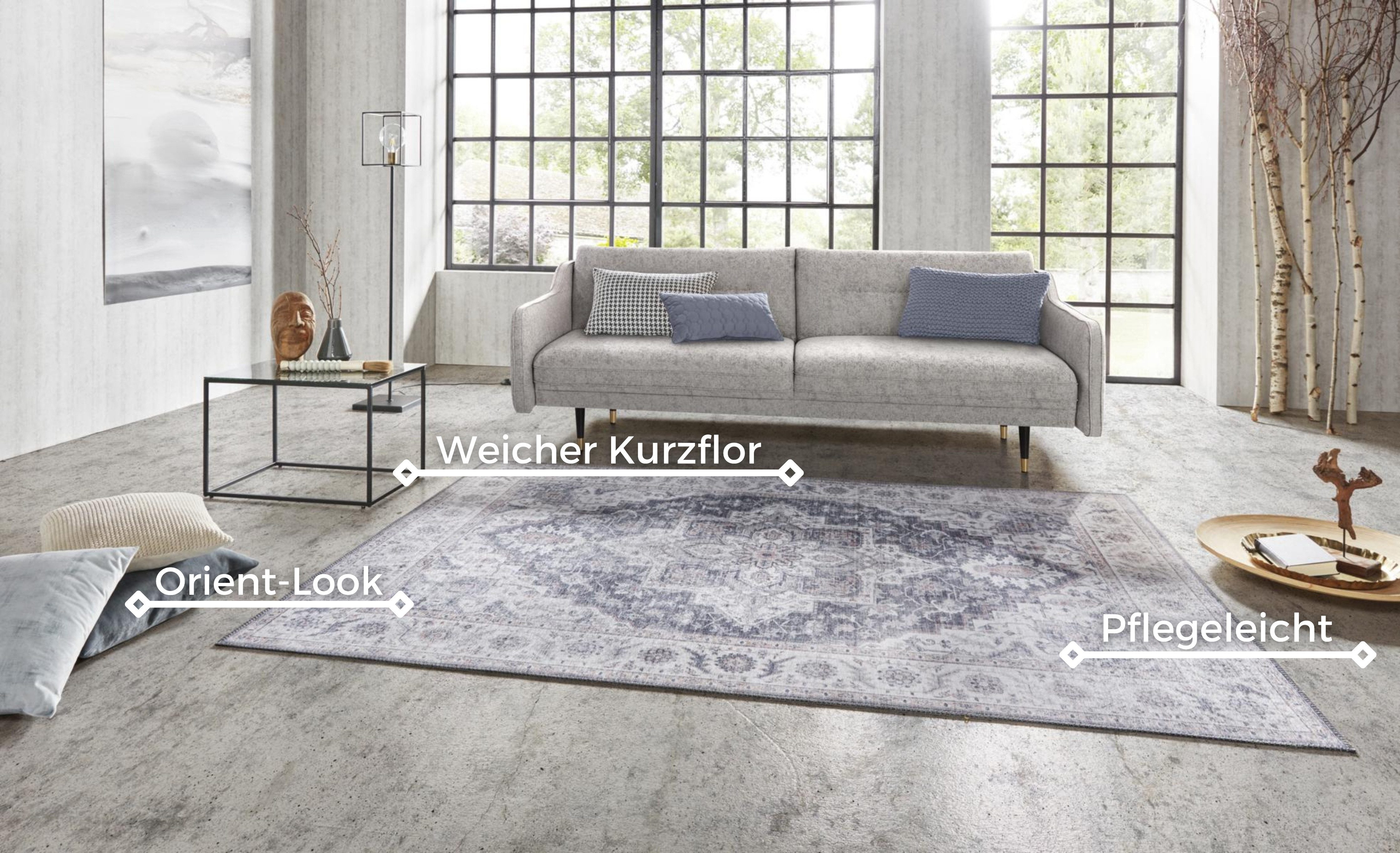 NOURISTAN Vloerkleed Anthea Oosters, loper, vintage, woonkamer, slaapkamer, eetkamer