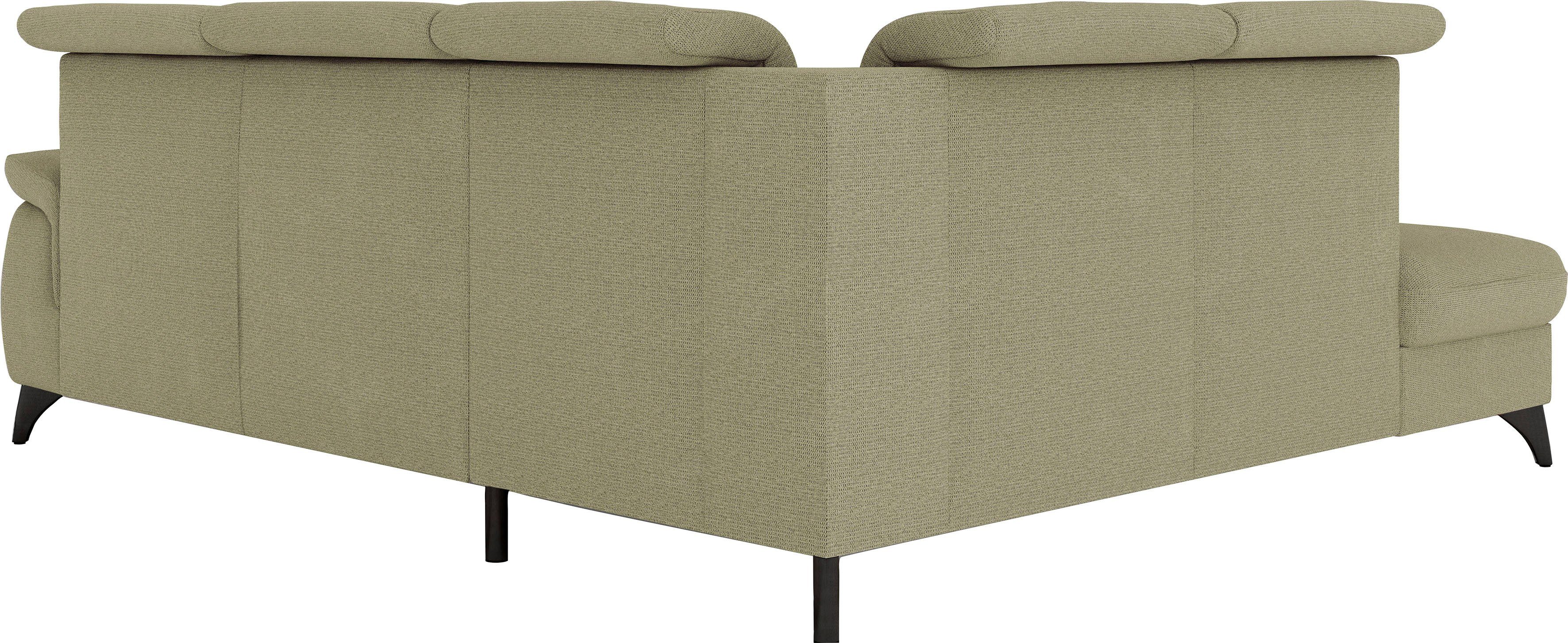sit&more Hoekbank Astoria L-vorm naar keuze met motorische relaxfunctie