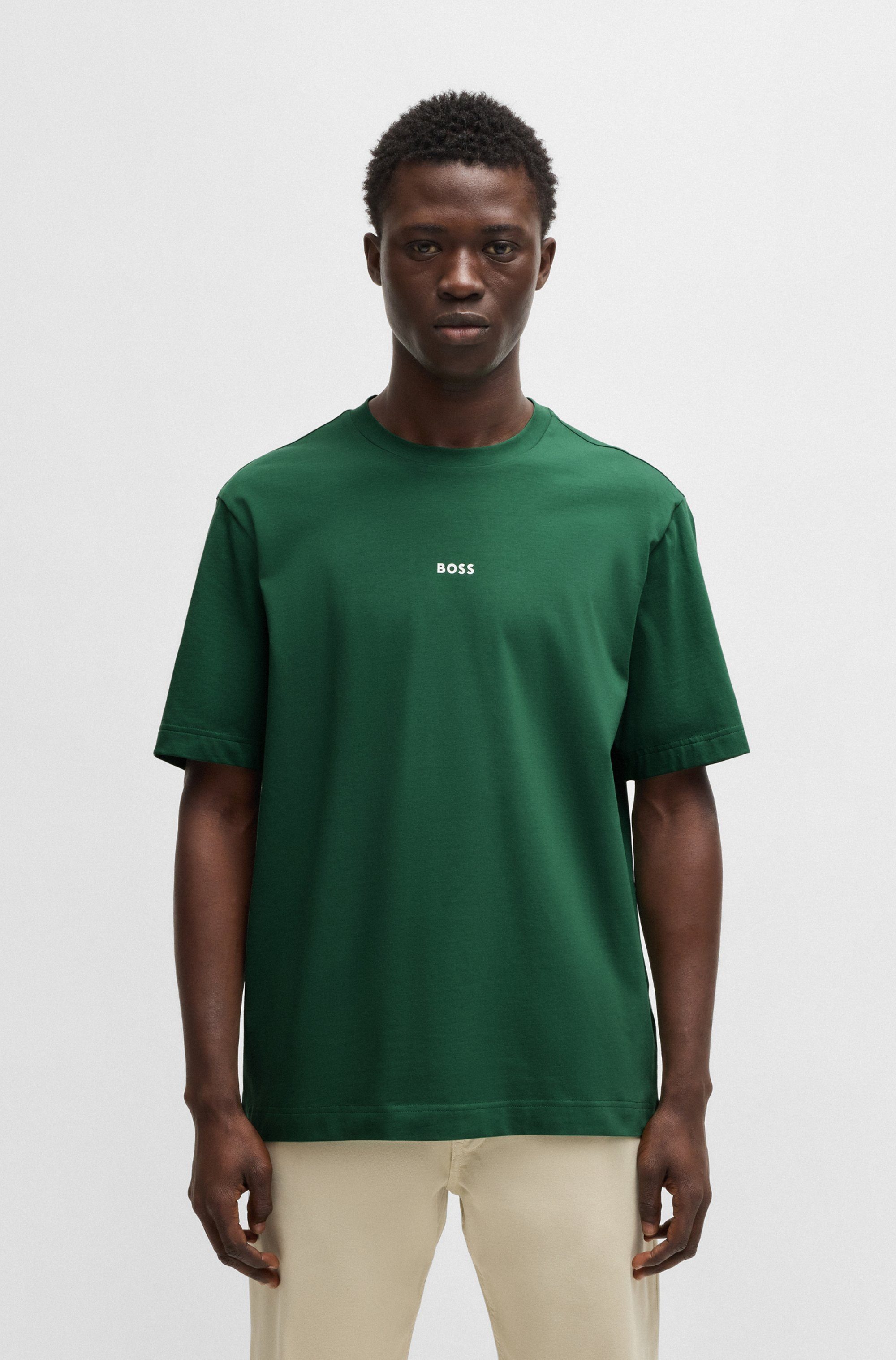 Boss Orange T-shirt TChup met een ronde hals heren t-shirts maat M groen
