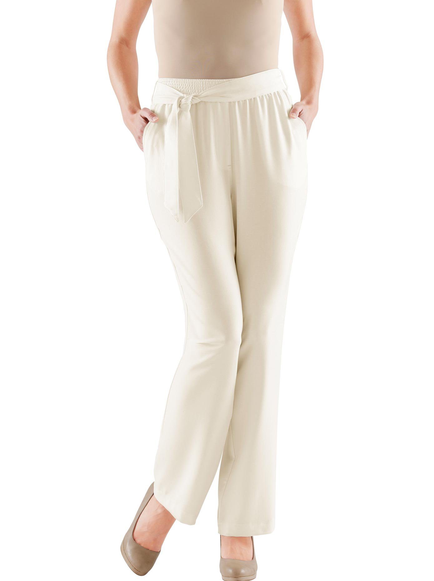 Classic Basics Palazzobroek dames marlenebroeken maat 22 beige