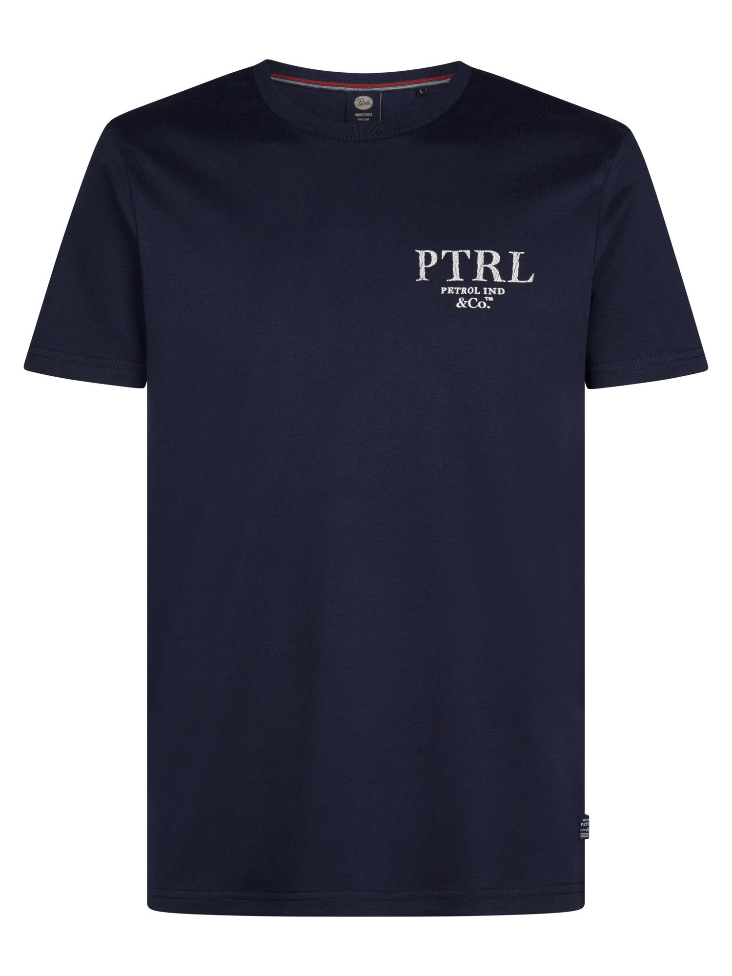 Petrol Industries T-shirt met logo-opschrift