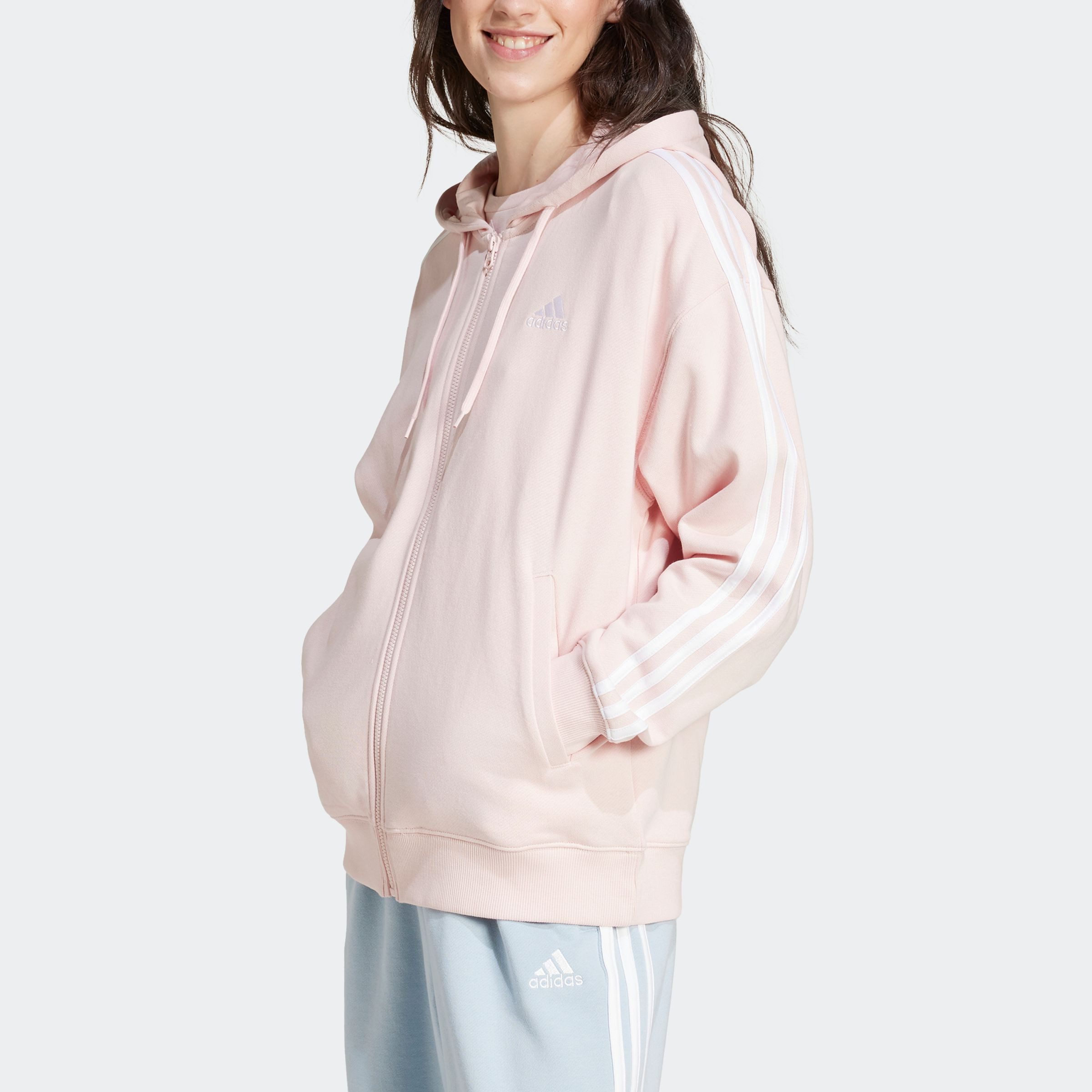 adidas Sportswear Capuchonsweatvest W 3S FT FZ O HD (1-delig)