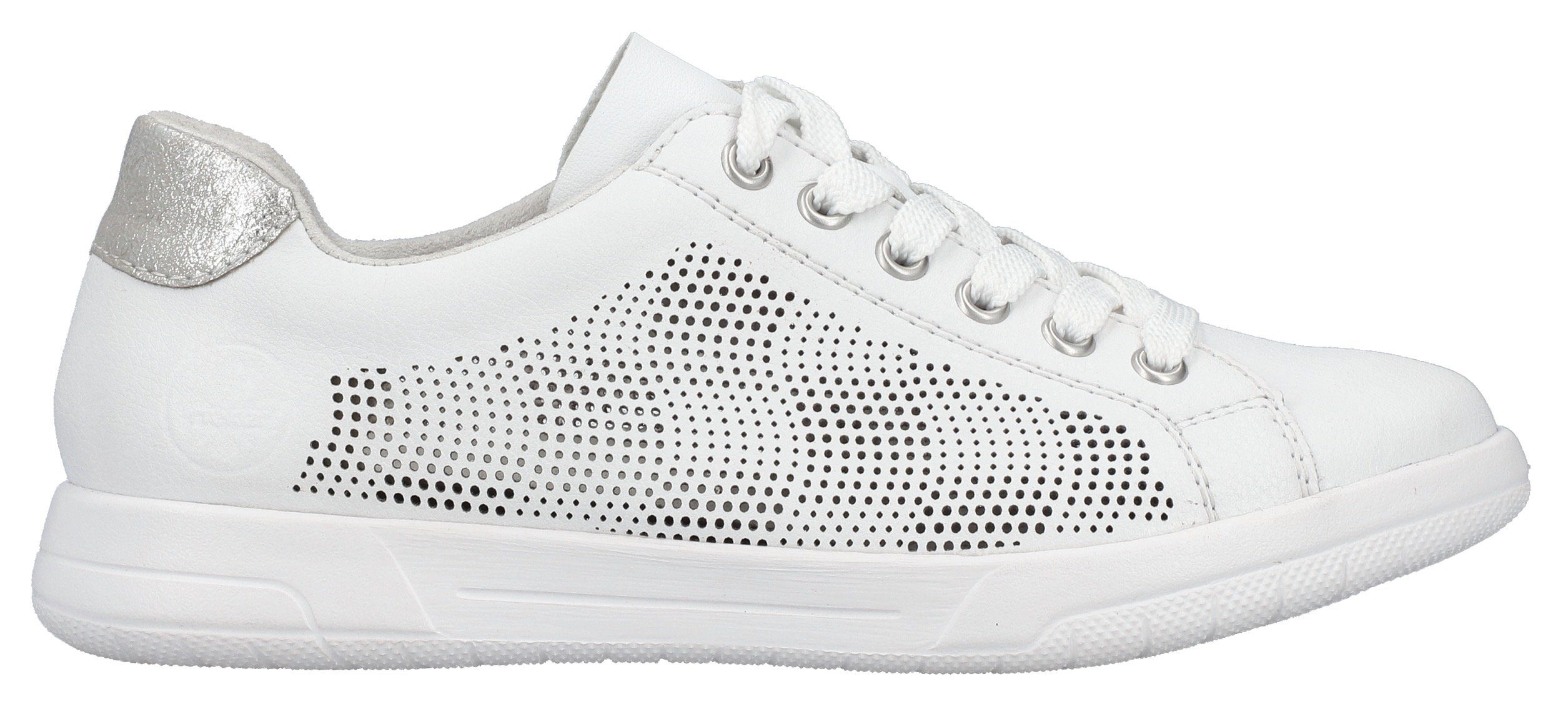 Rieker Sneakers verwijderbare textielinlegzool, vrijetijdsschoen, lage schoen, veterschoen