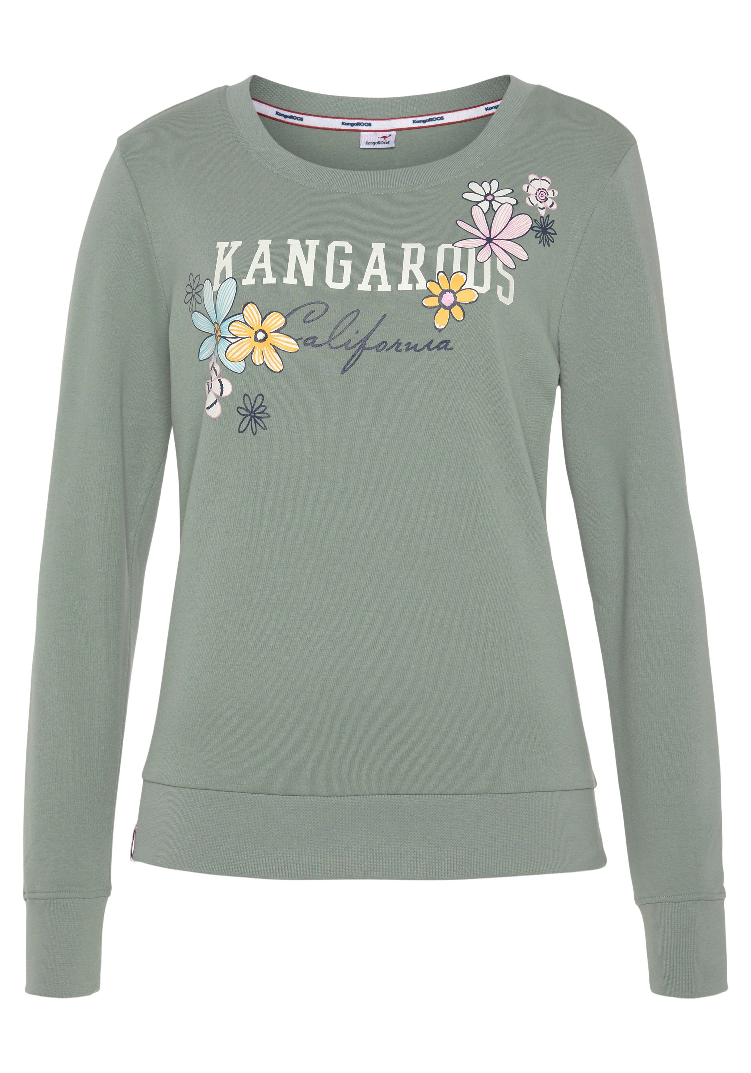 KangaROOS Sweatshirt met grote labelprint nieuwe collectie