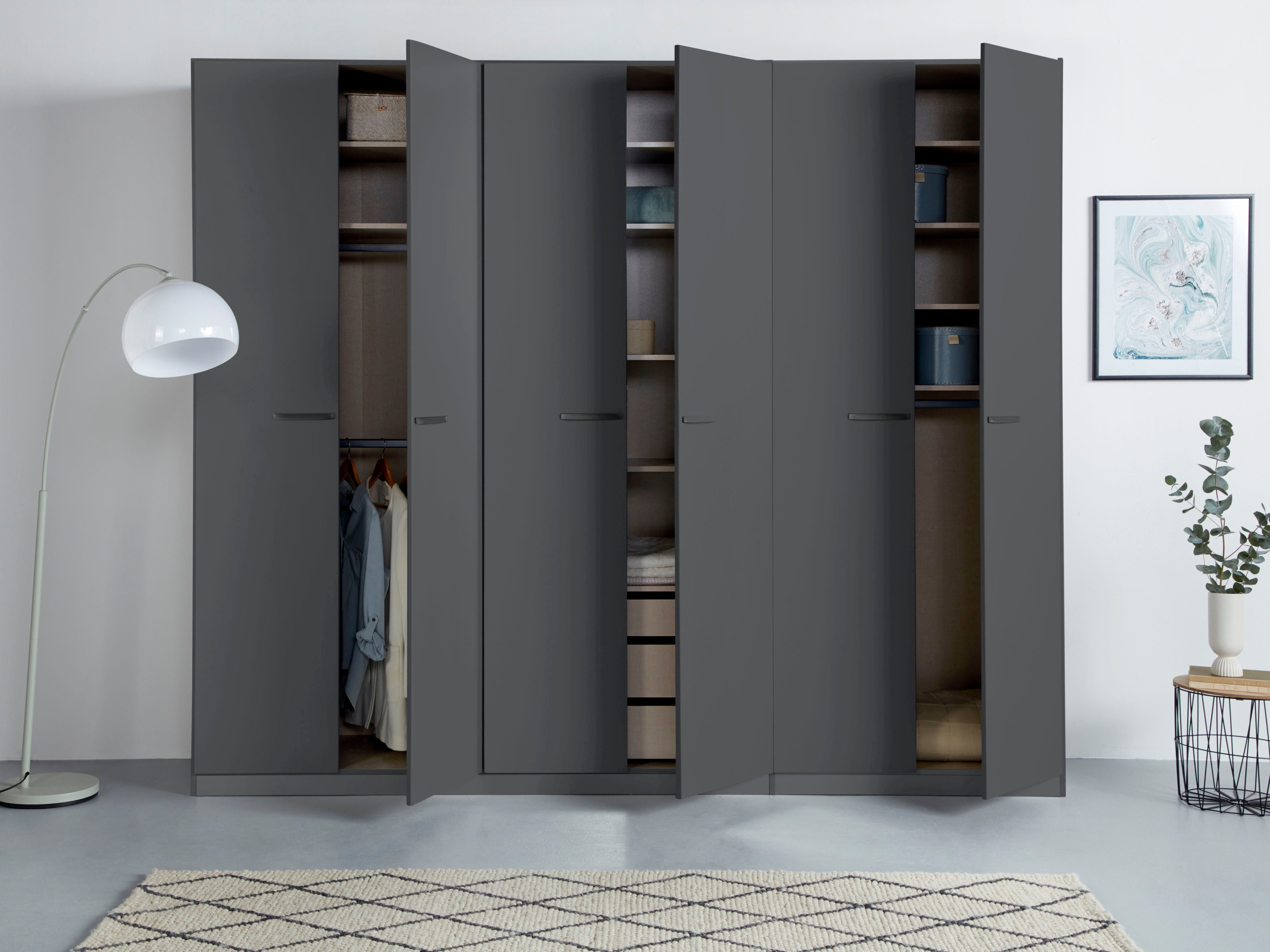 rauch Draaideurkast Kledingkast kast garderobe TOPSELLER OTELI incl. binnenindeling met 3 binnenlades extra planken optioneel met spiegel made in germany
