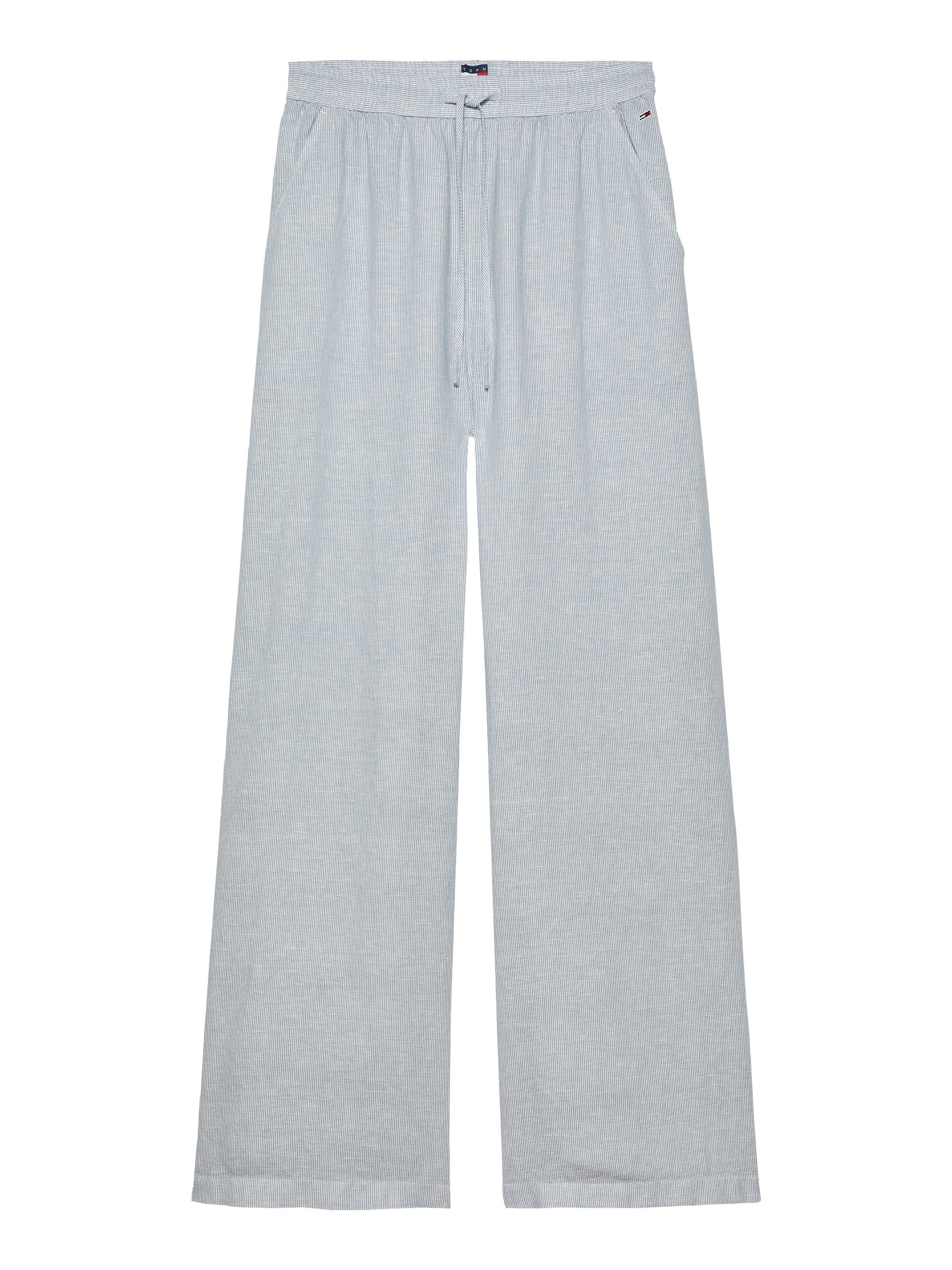 TOMMY JEANS Geweven broek TJW LINEN PANT met geborduurd logo