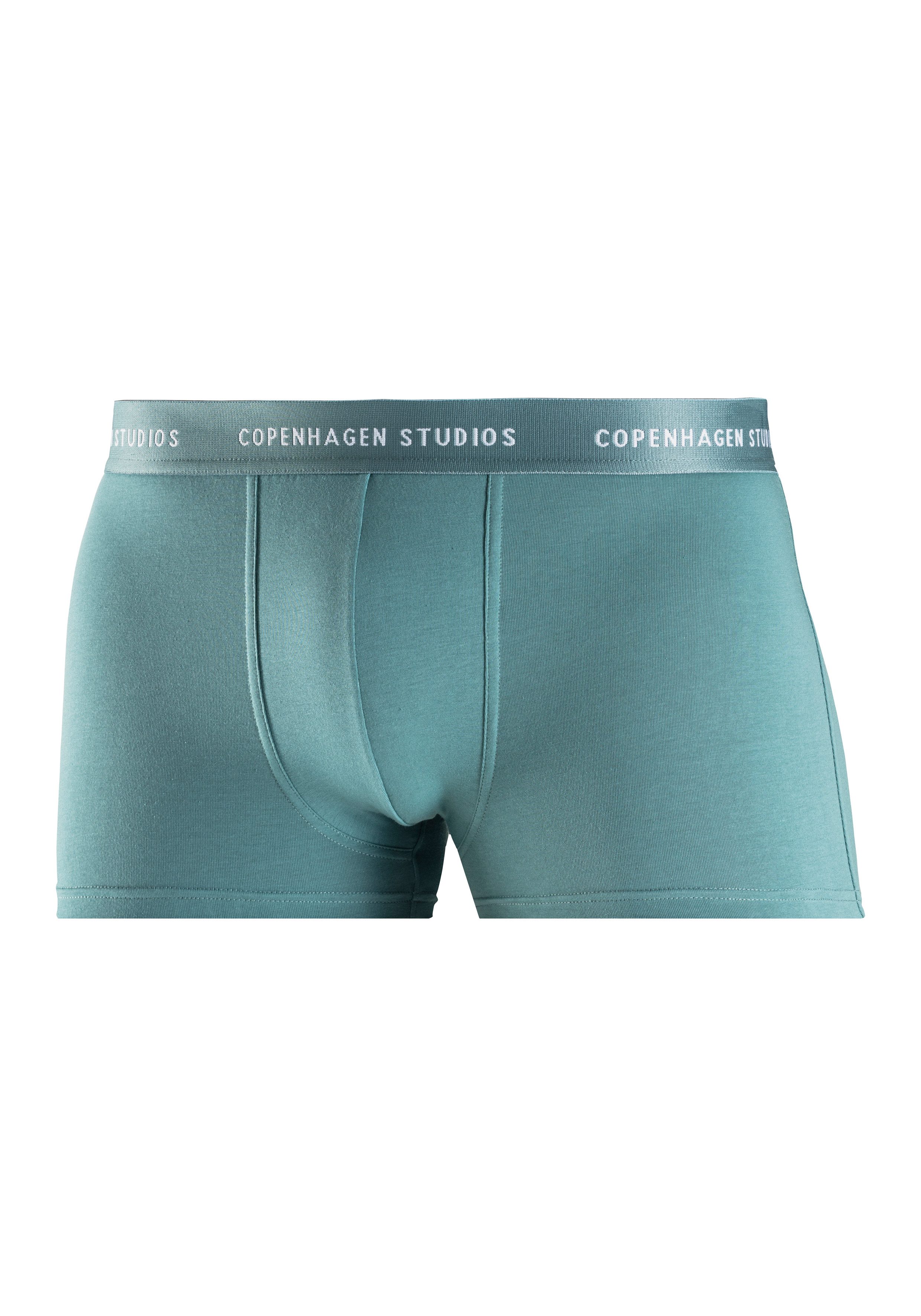 Copenhagen Studios Boxershort voor heren met gekleurde logo-tailleband (3 stuks)