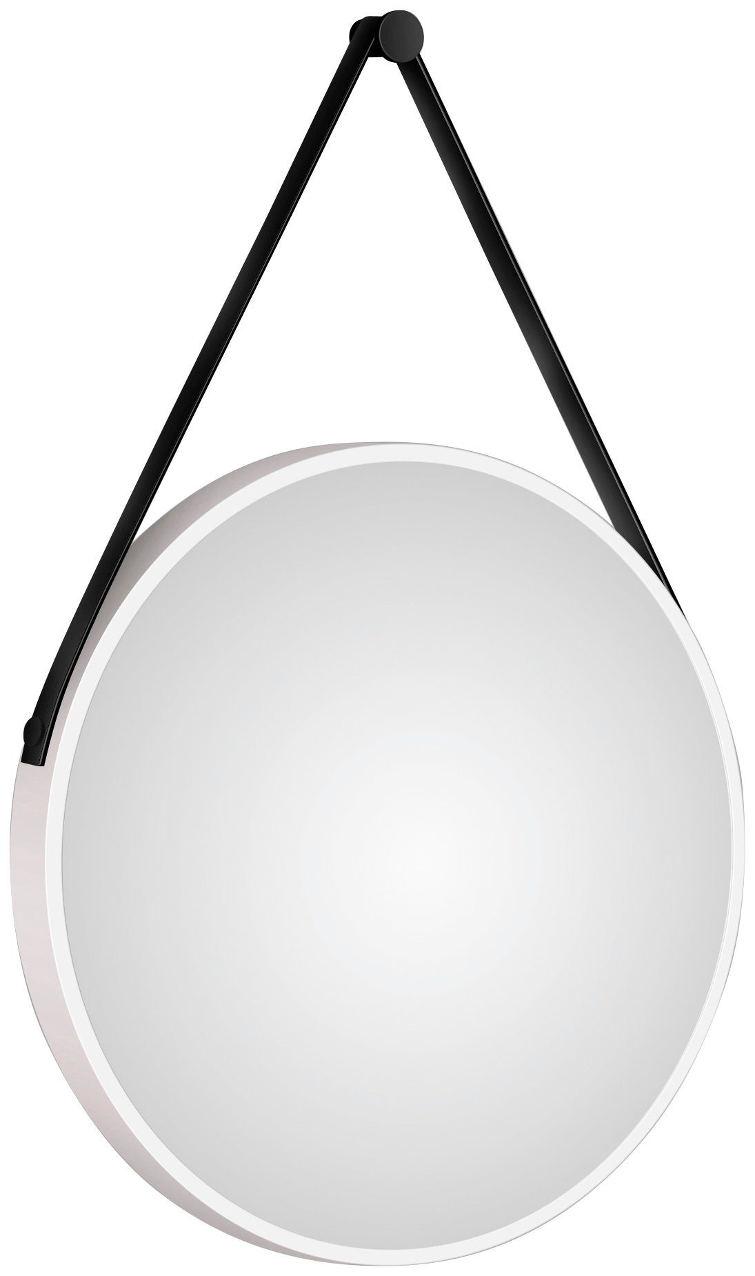 Talos Wandspiegel decoratieve ronde spiegel met aluminiumframe, ø 50 cm