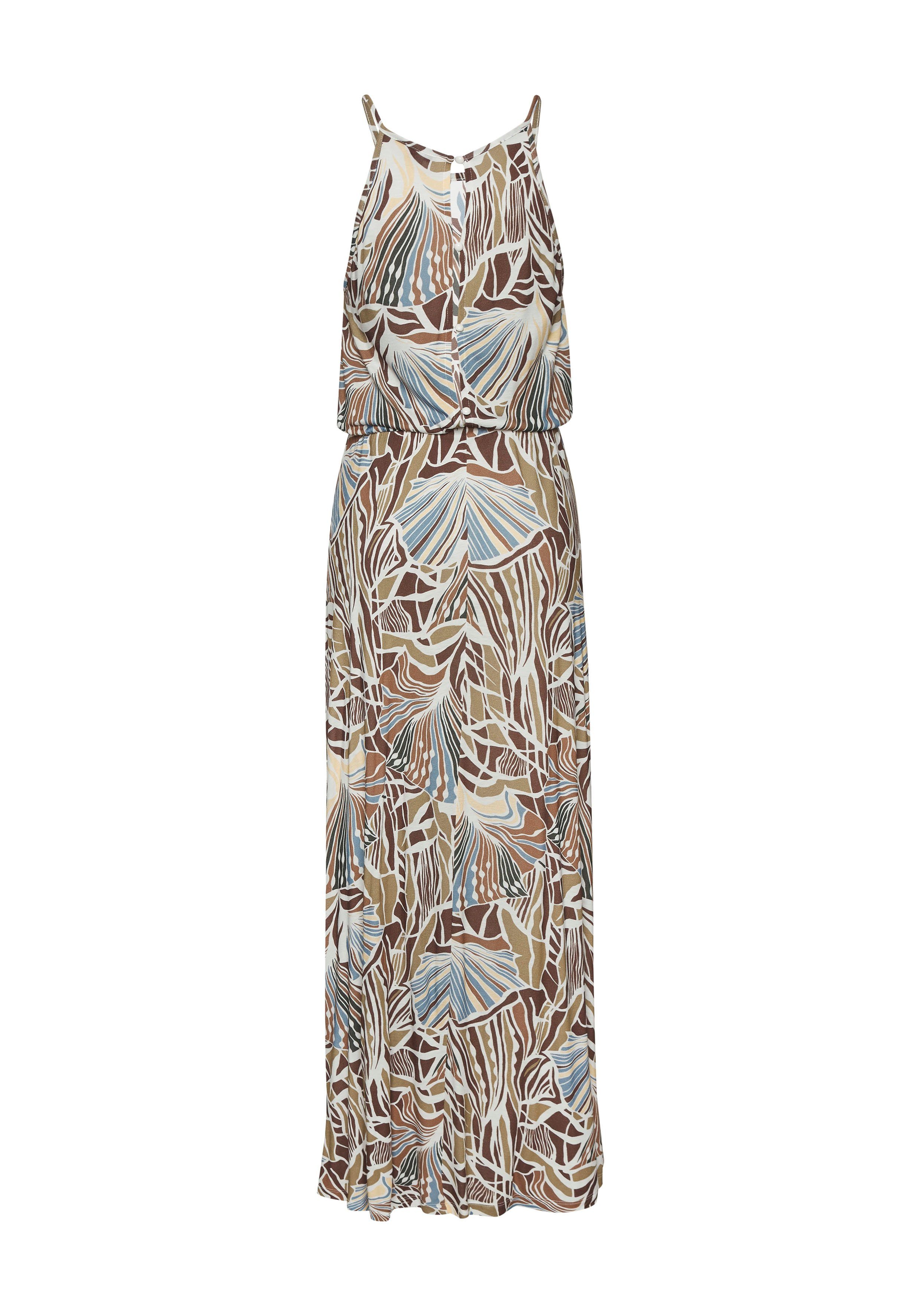Lascana Maxi-jurk licht zomerjurk met alloverprint vloeiende strandjurk