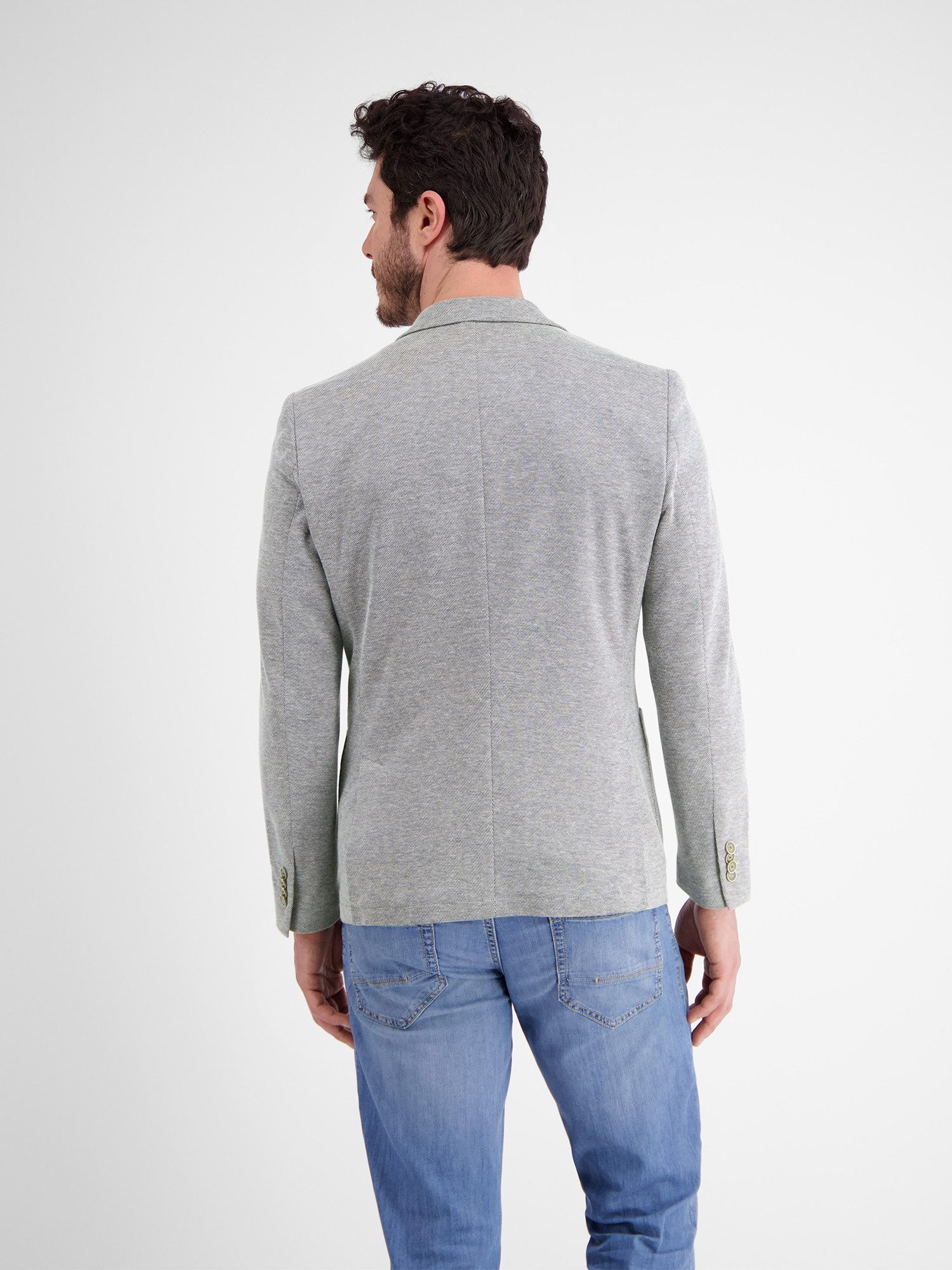Lerros Jerseycolbert LERROS jersey blazer met steekzak