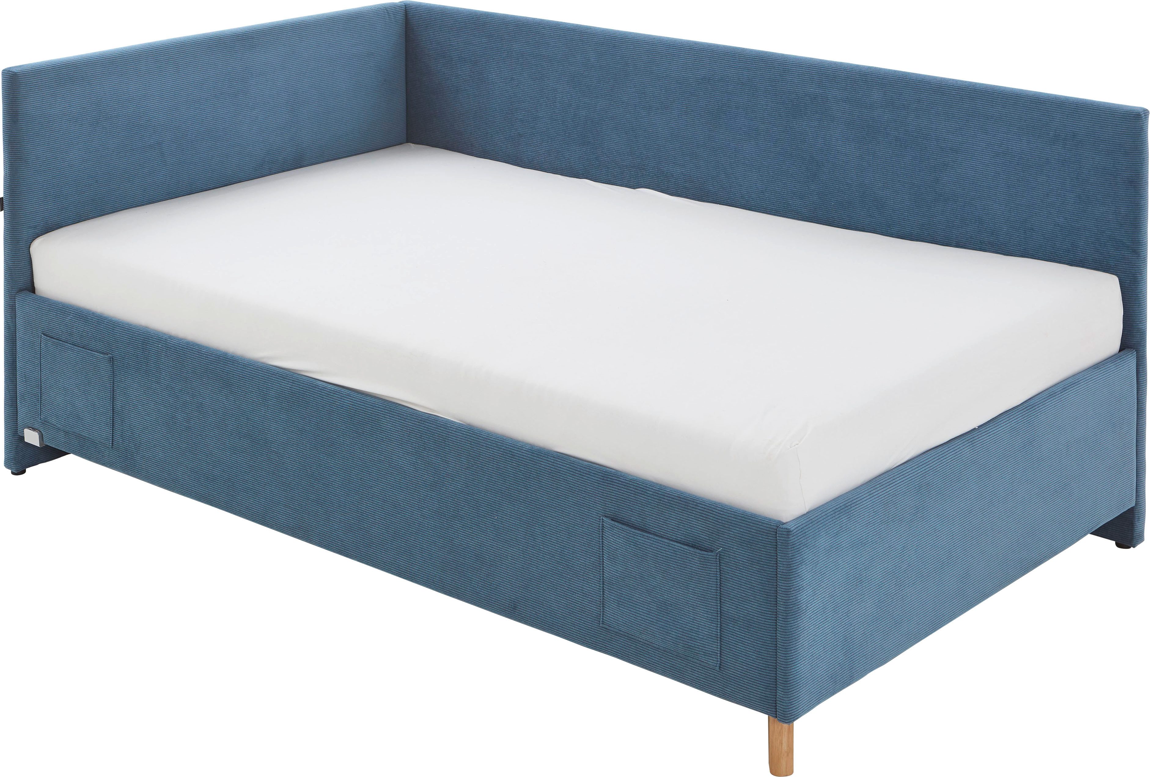 meise.möbel Kinderledikant COOL II Bekleed bed naar keuze met bedkist, tienerbed inclusief USB-aansluitingen