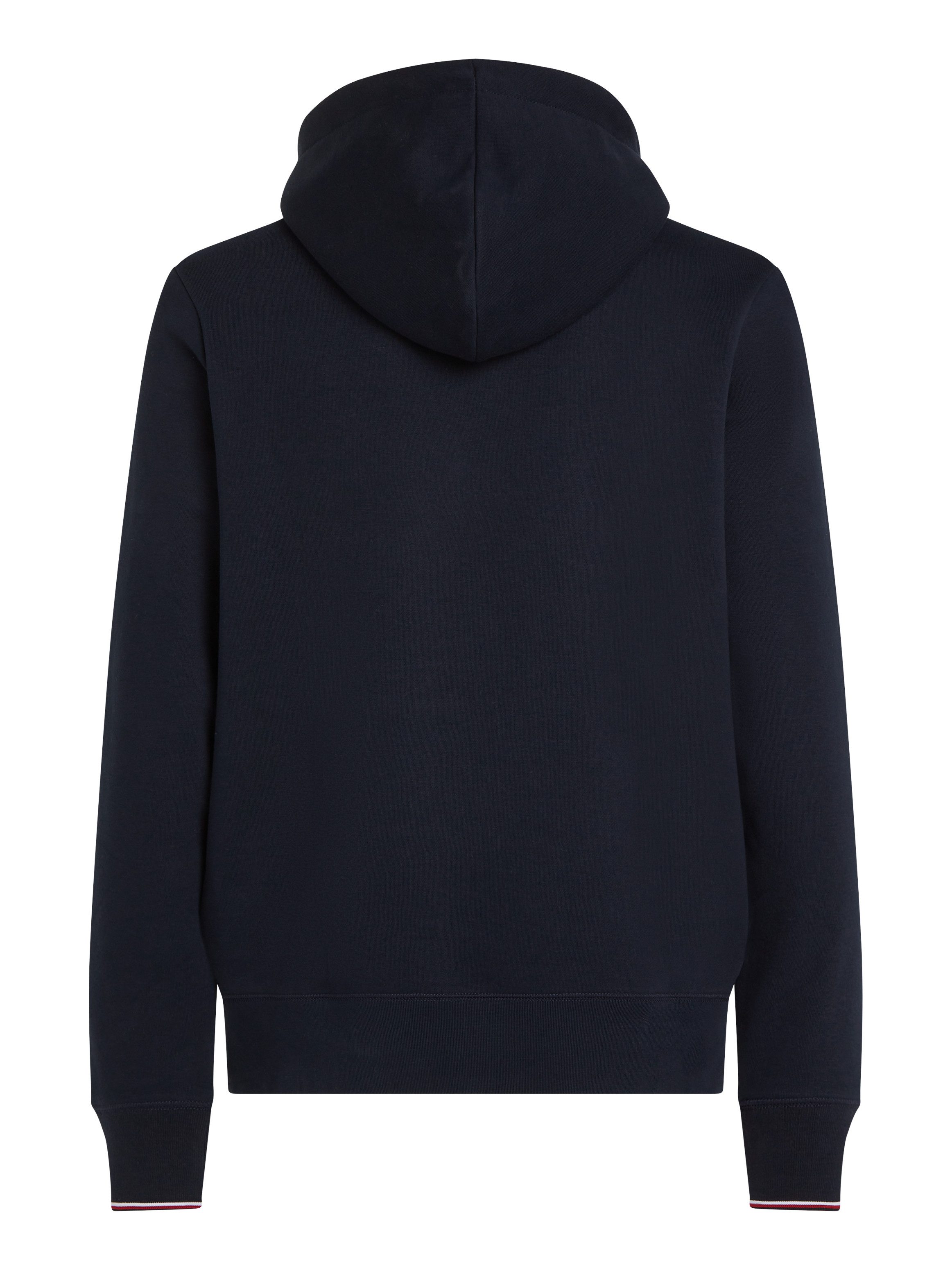 Tommy Hilfiger Hoodie TOMMY LOGO TIPPED HOODY Tommy-Tape binnen aan de halsopening, Vlag-Stiksel op de Mouw