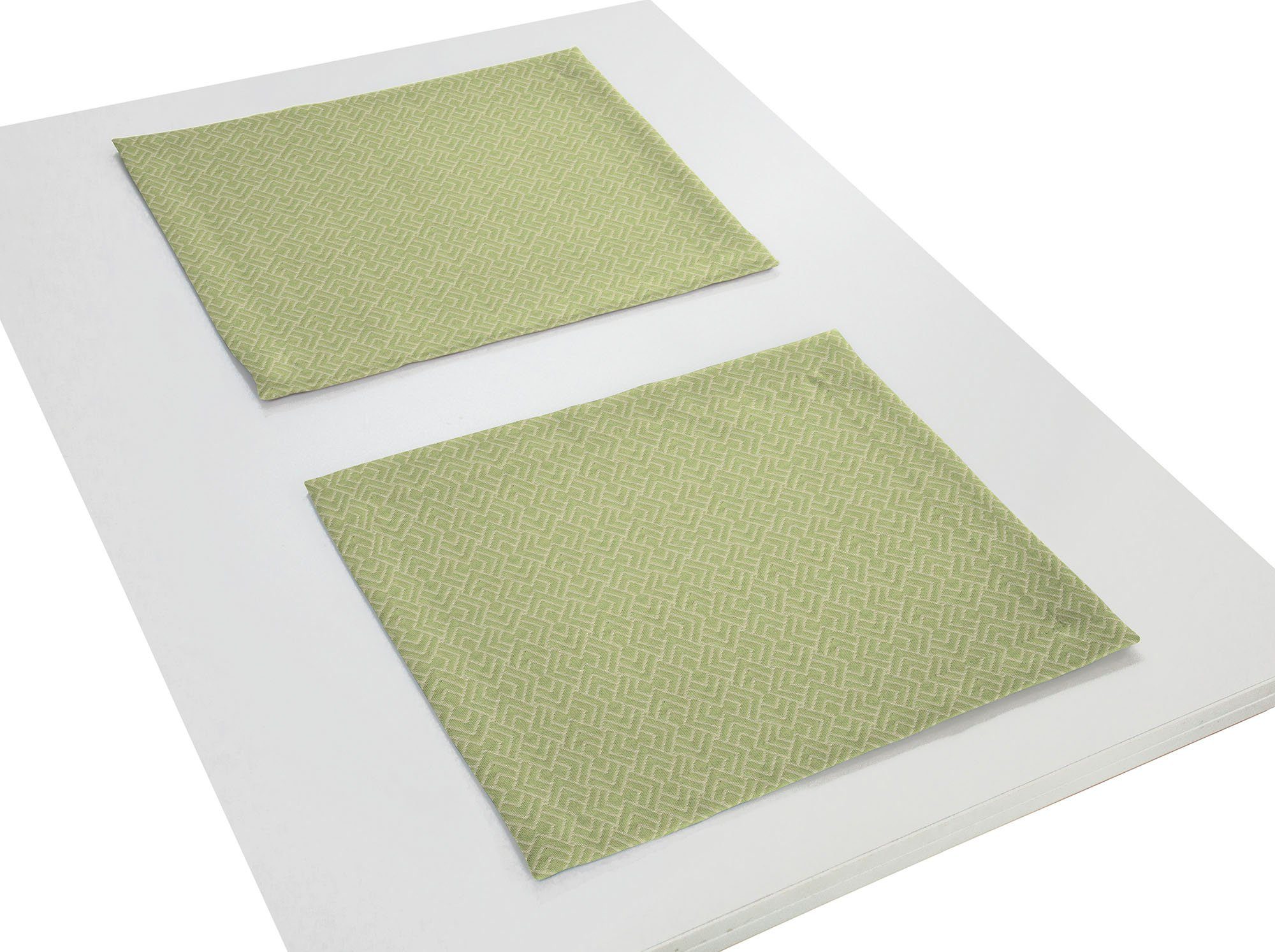 Adam Set placemats Graphic Ventus GOTS organic, gecertificeerd door CERES 0242, Made in Germany (2 stuks)