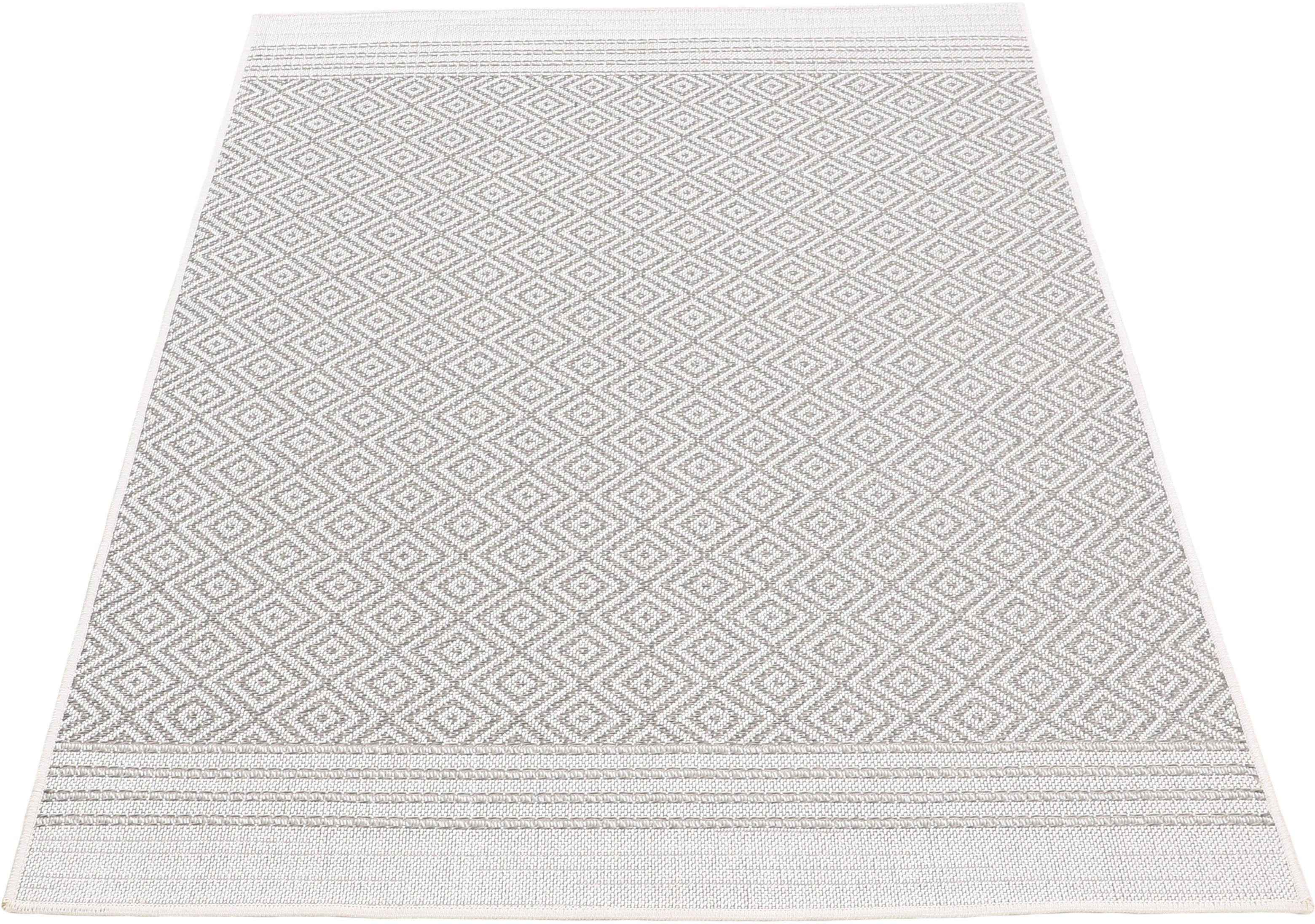 carpetfine Vloerkleed Boho 103 robust vlakweefsel, sisal look, uv-bestendig, buitenruimte