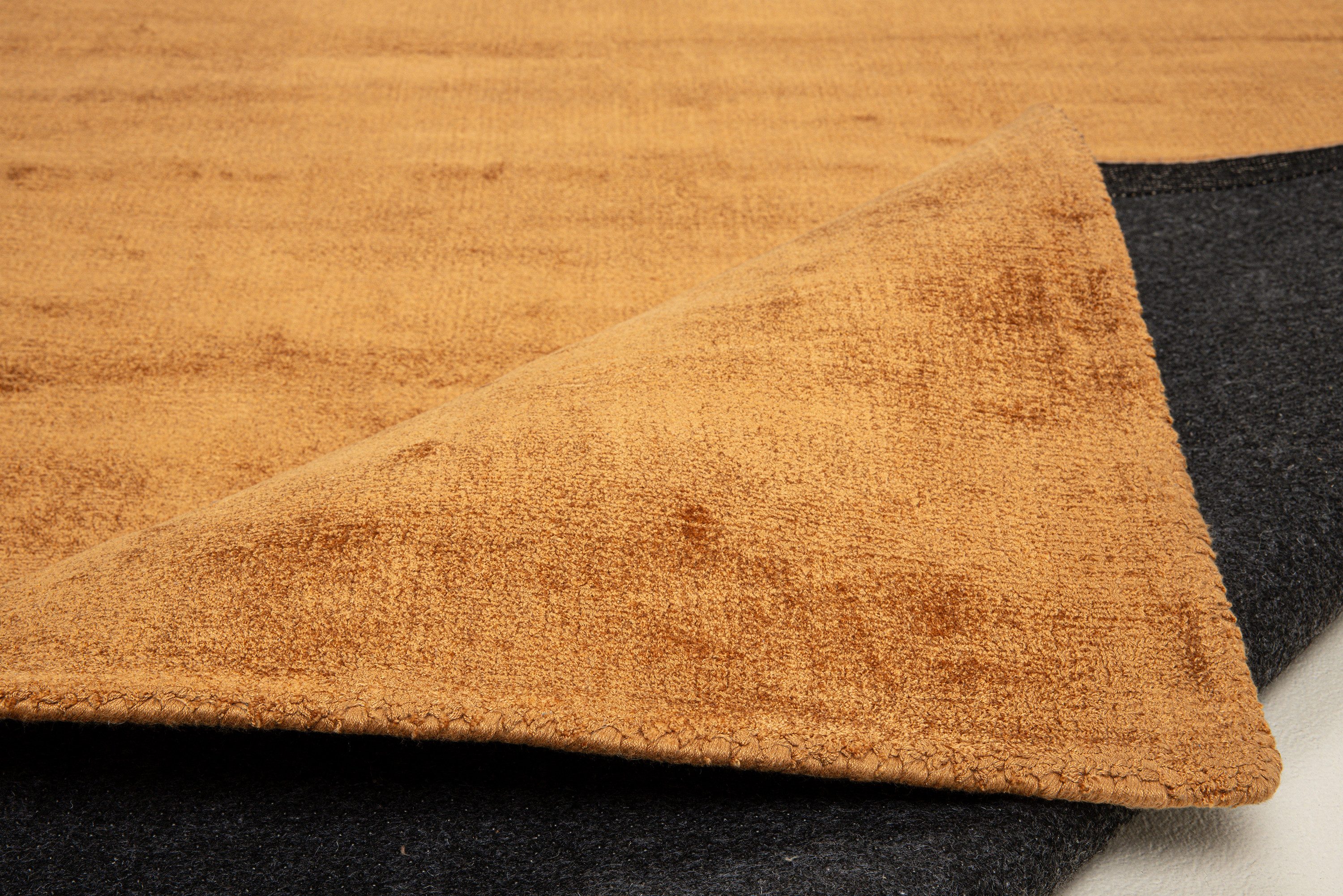 TOM TAILOR HOME Vloerkleed Shine uni Handgeweven vloerkleed, 100% viscose, met de hand geweven, met elegante glans