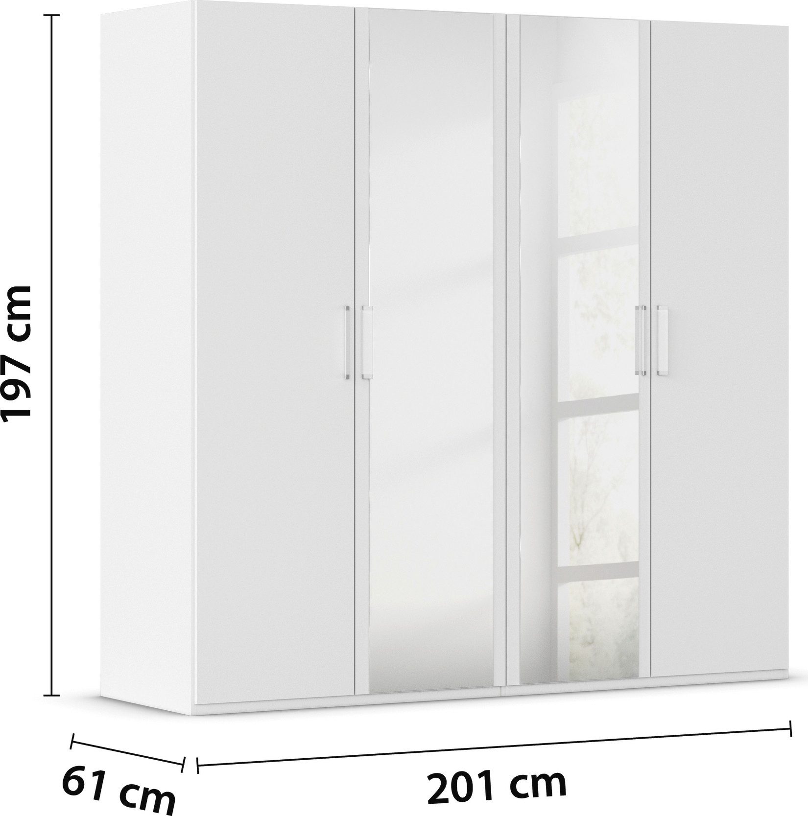 rauch Slaapkamerserie Compleet slaapkamer EVELYN Kast en bed in 2 breedtes, nachtkastje met 2 lades MADE IN GERMANY (set, 3-delig)