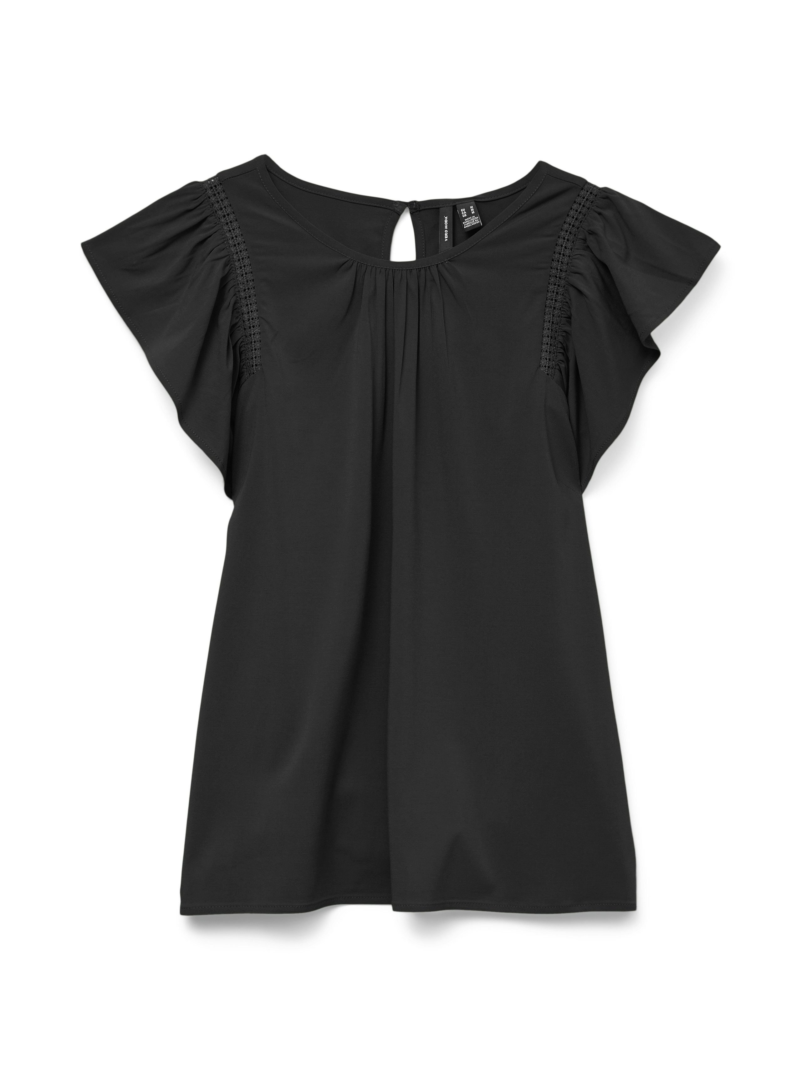 Vero Moda Blouse met korte mouwen VMBELLA SS LACE TOP WVN GA NOOS