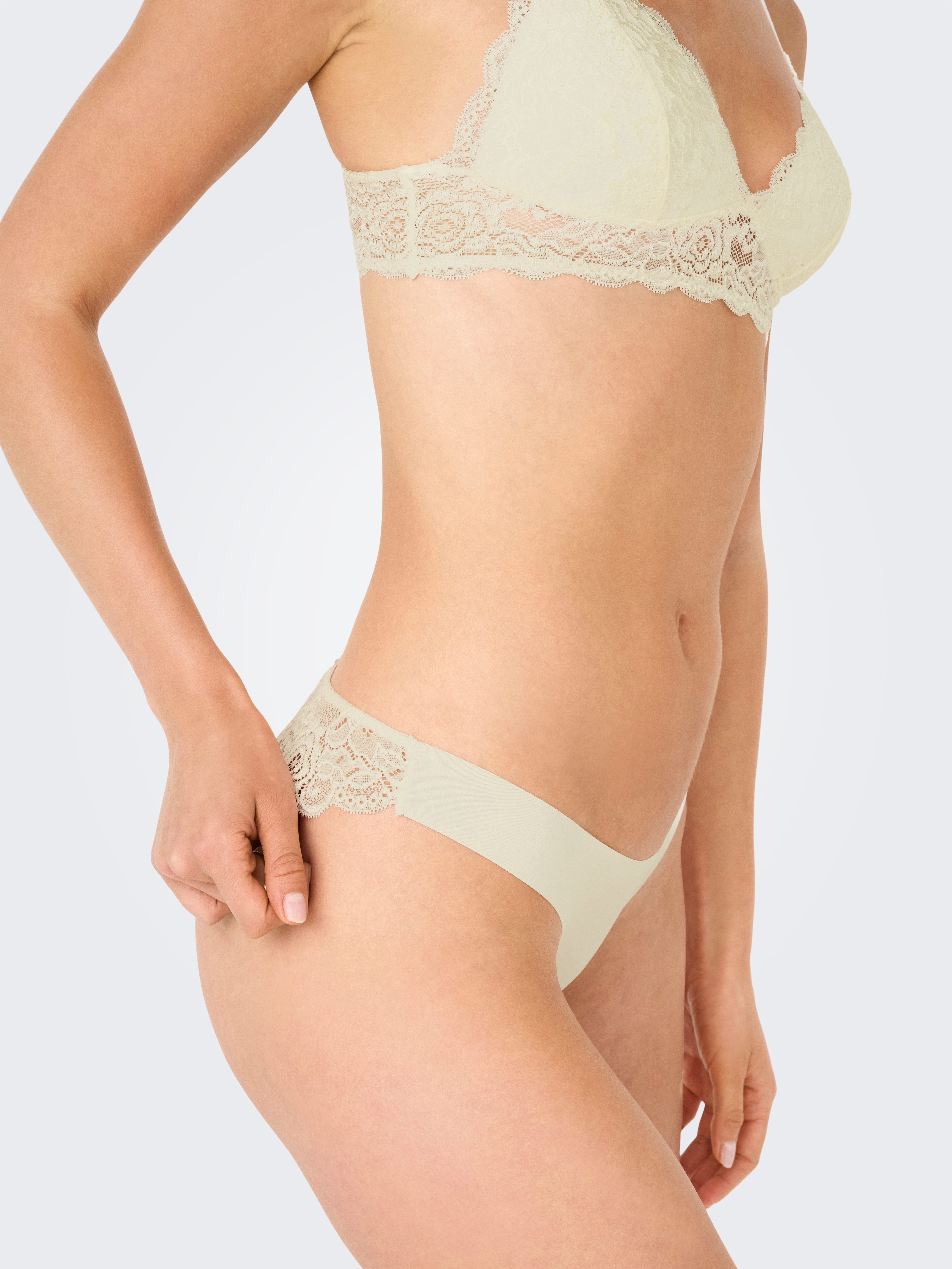 Only Brazilian slip ONLCHLOE LACE BRAZIL 3-PACK NOOS ACC (set, 3 stuks)