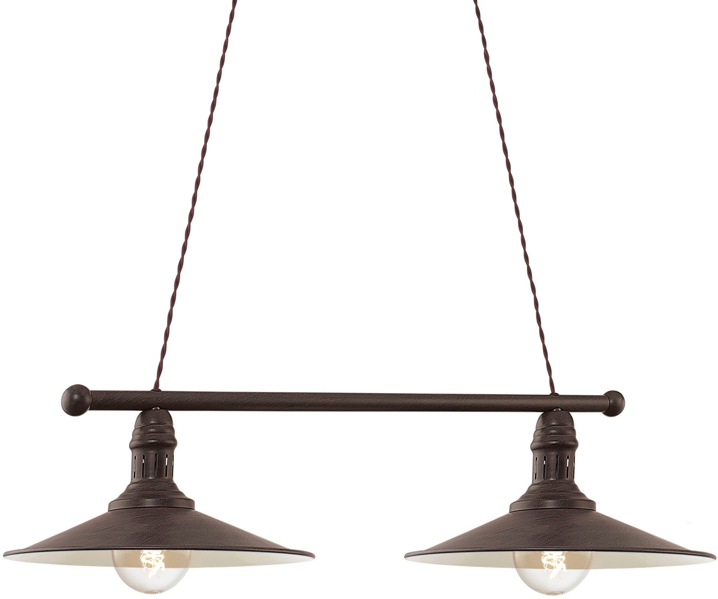 EGLO hanglamp Stockbury antiek bruin