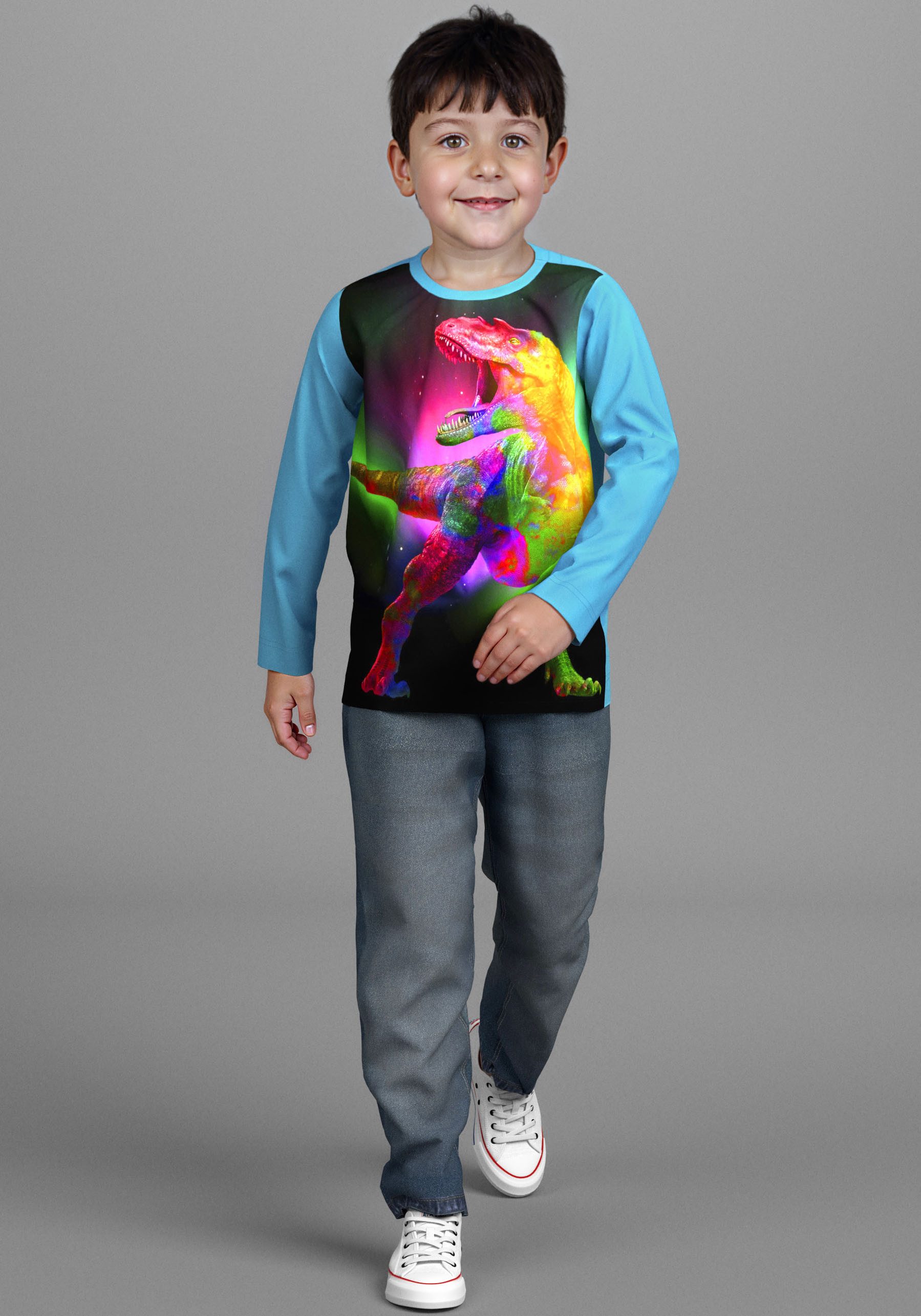 KIDSWORLD Comfortjeans , Stretch-Jeans voor kleine jongens comfortabele pasvorm, rechte pasvorm, met elastische taille