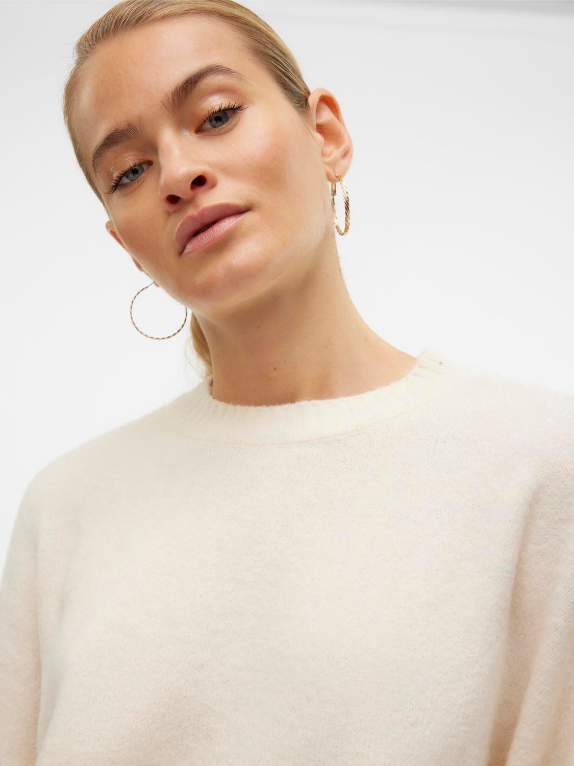 Vero Moda Gebreide trui VMBOOM LS O-NECK PULLOVER GA NOOS