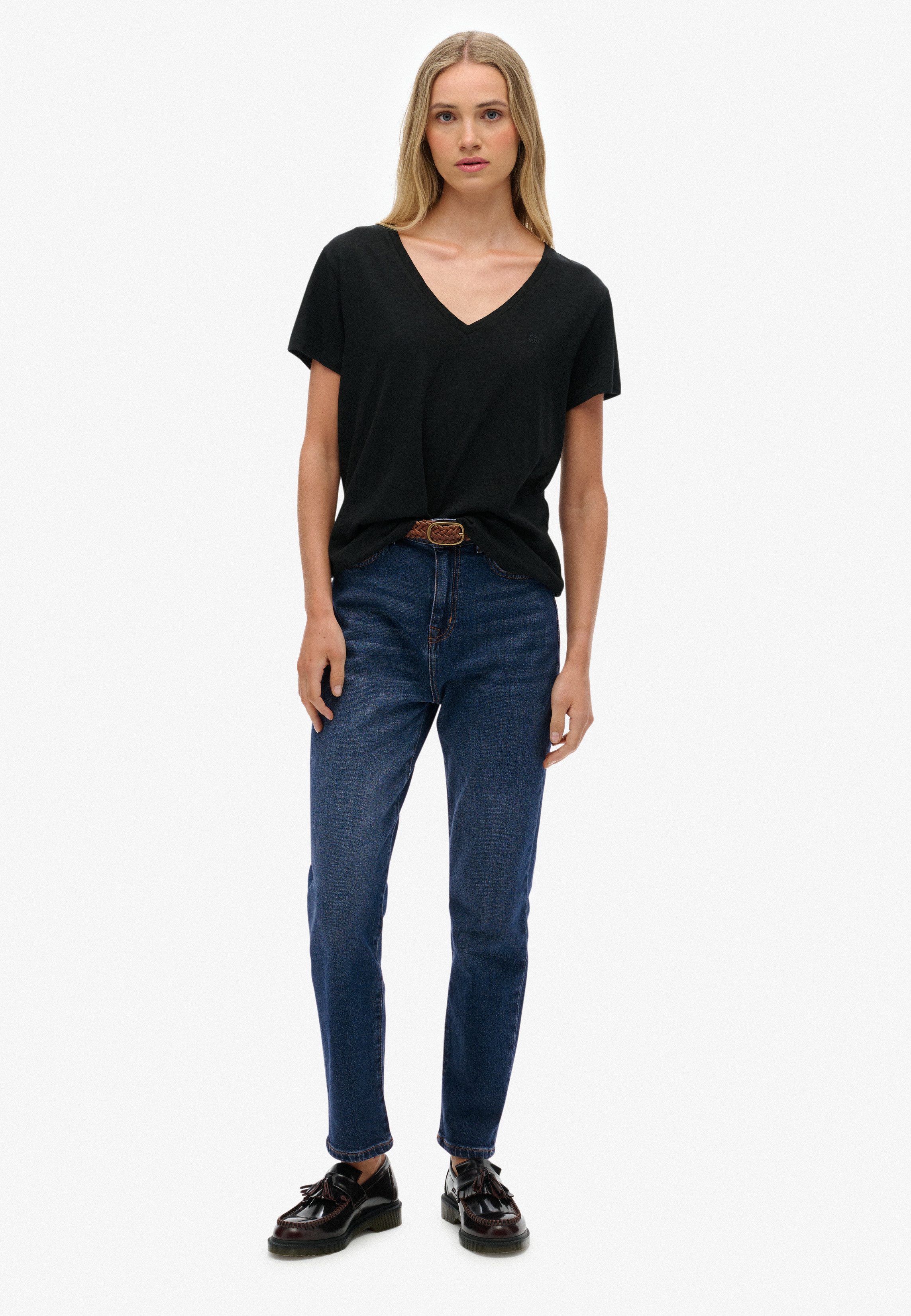 Superdry T-shirt STUDIOS SLUB EMB VEE TEE