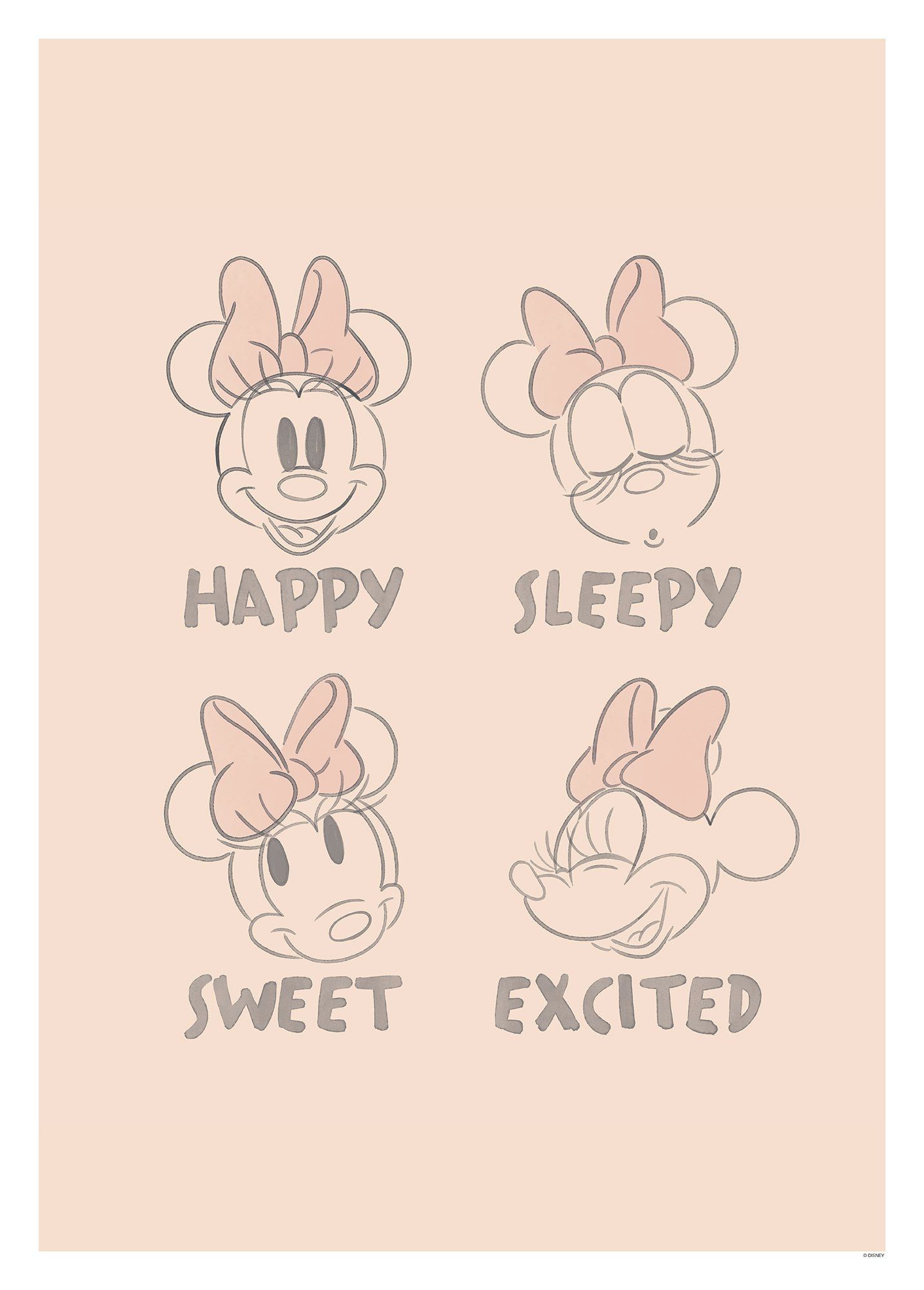 Komar Poster Minnie Pink Emotions