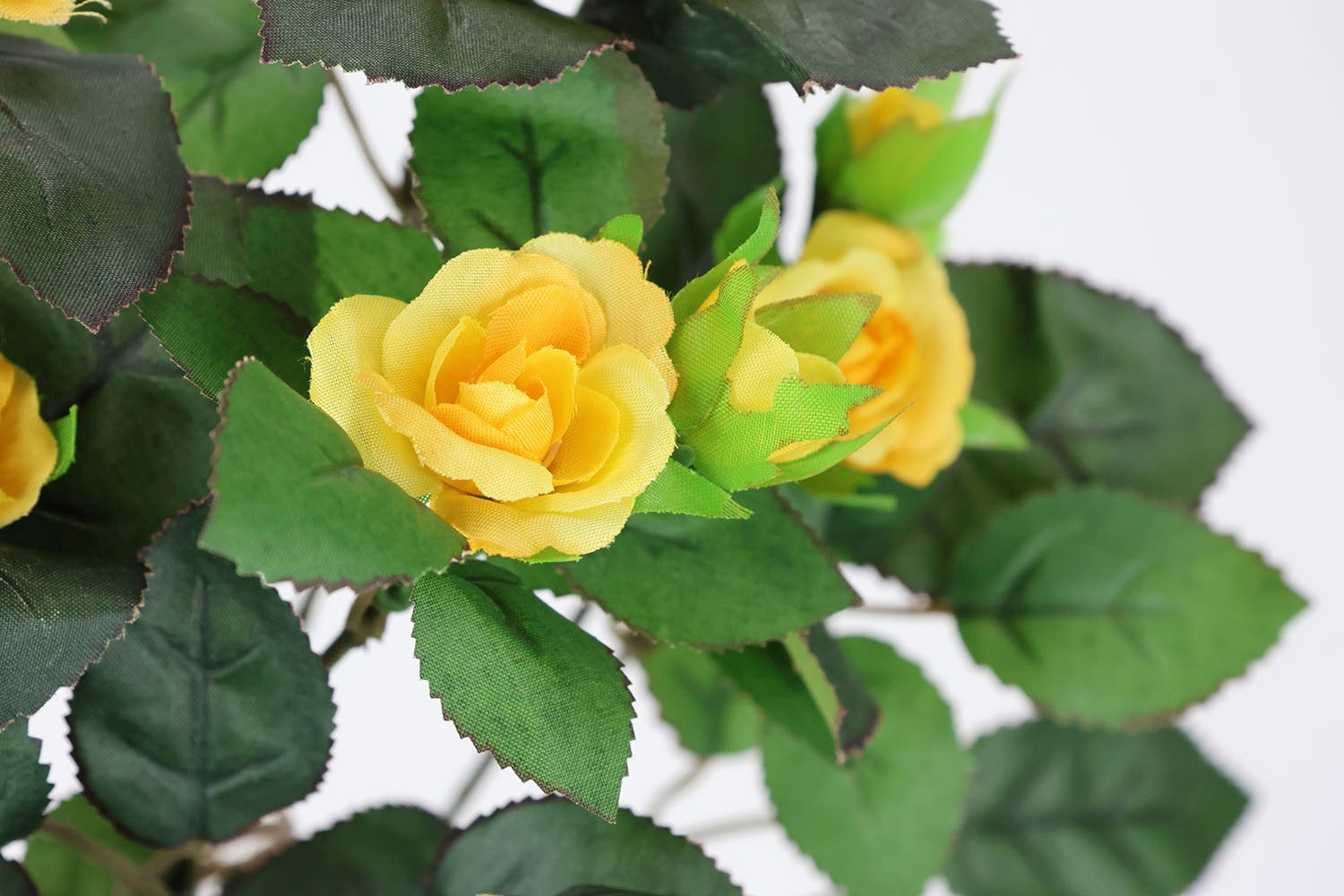 I.GE.A. Kunstbloem Kunstmatige rozenhanger Rozenrank rozenboog rozen bloem rozenkrans decoratie struik (2 stuks)