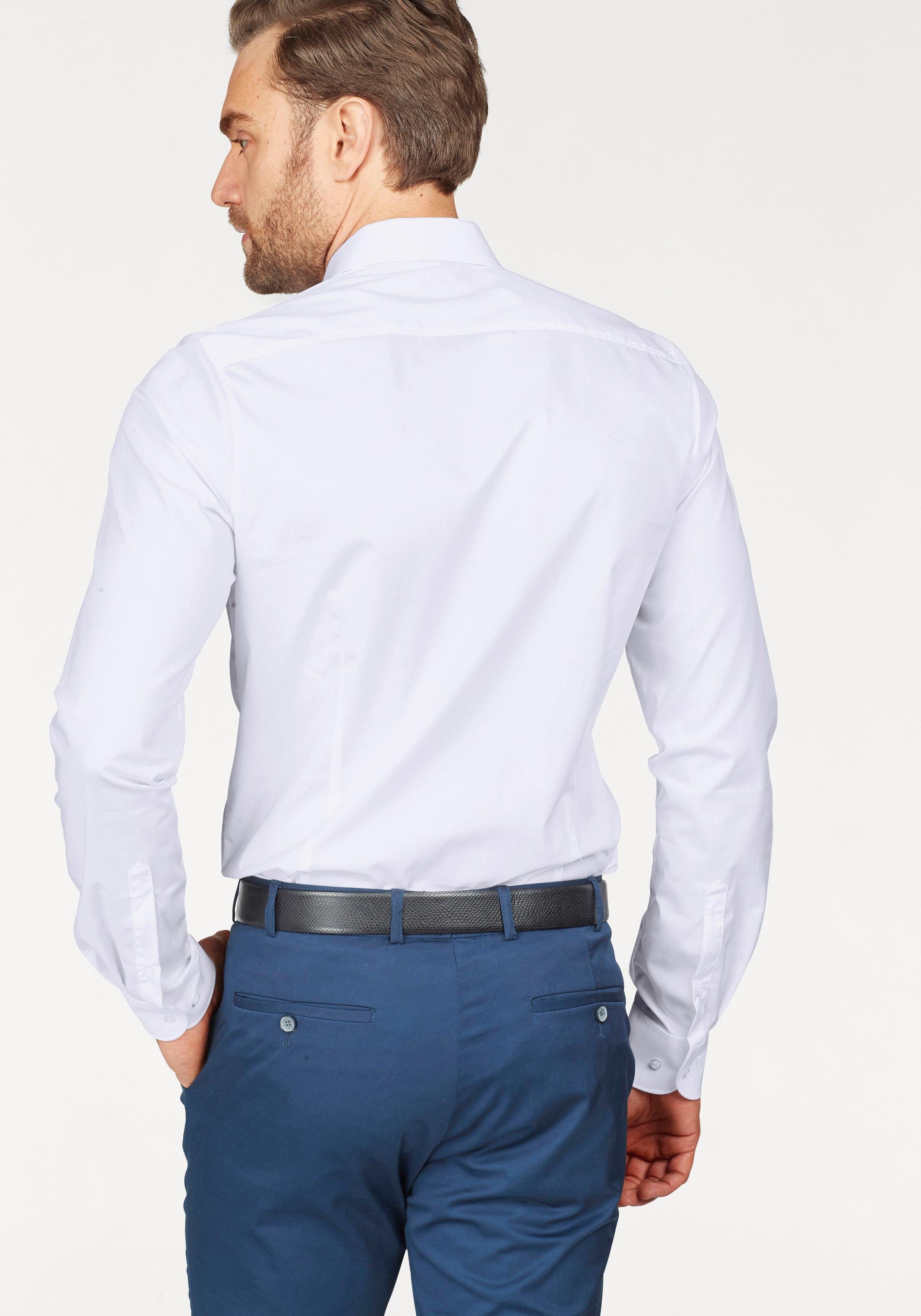 OLYMP Businessoverhemd Level Five body fit met extra lange mouwen