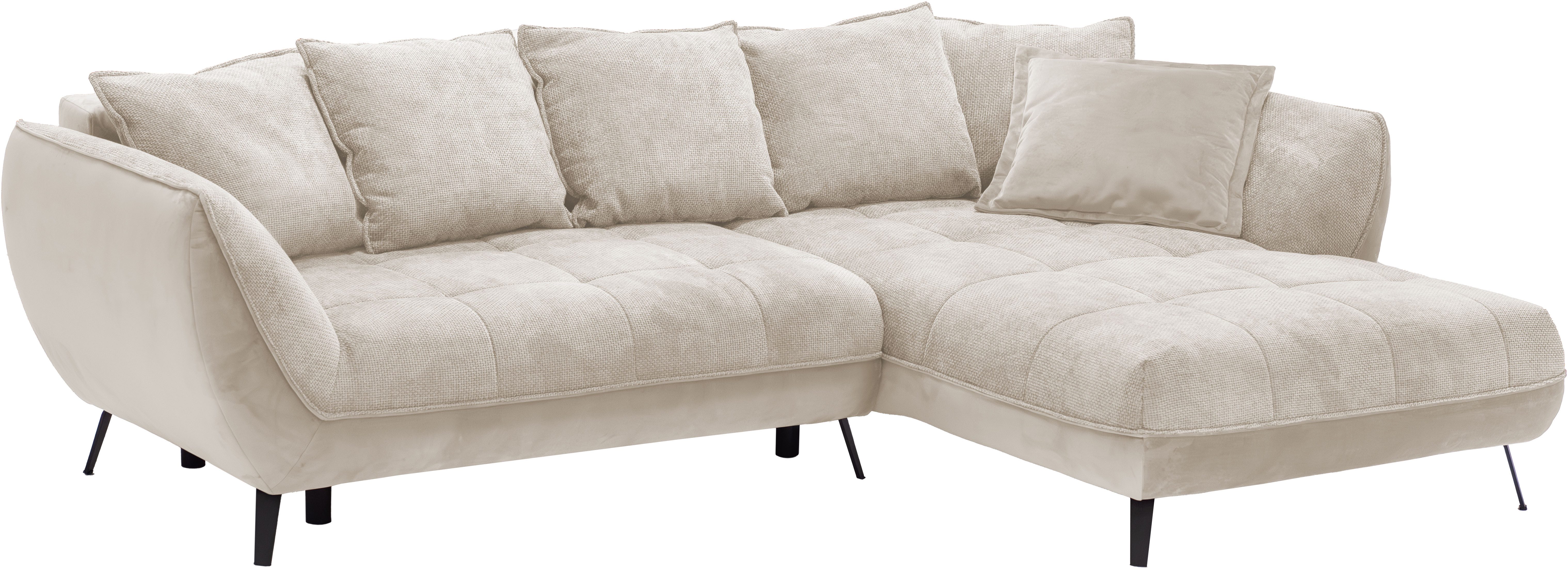 exxpo - sofa fashion Hoekbank Midway met eenvoudige Easy-Lift bedfunctie, comfortabel en modern