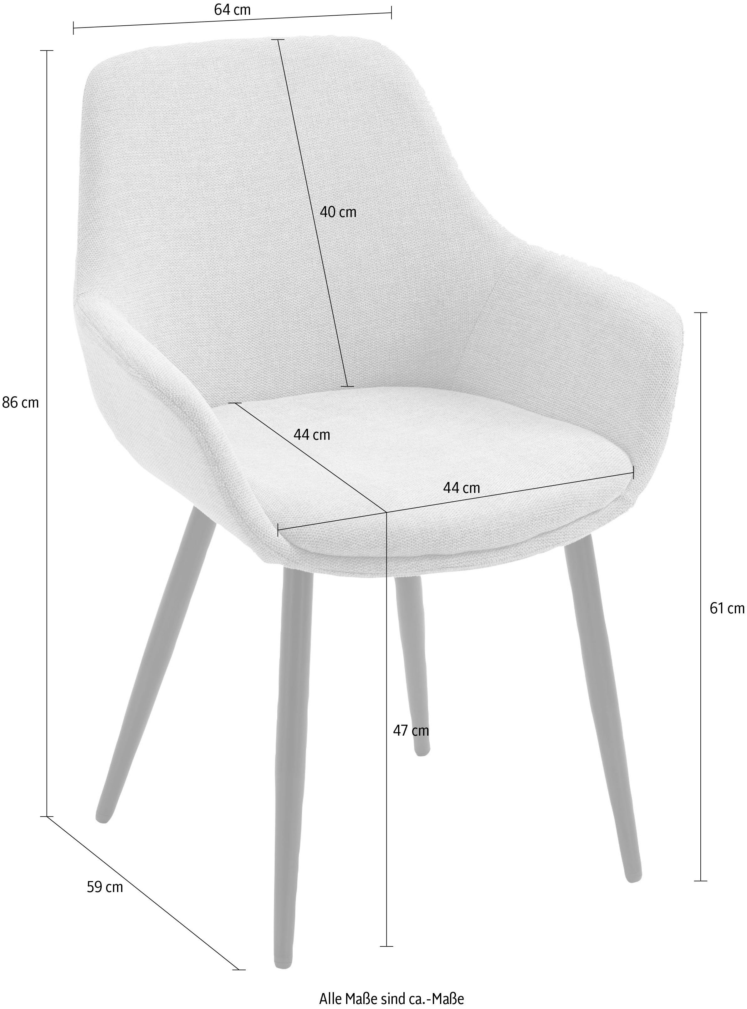 SalesFever Stoel met armleuningen (set, 2 stuks)