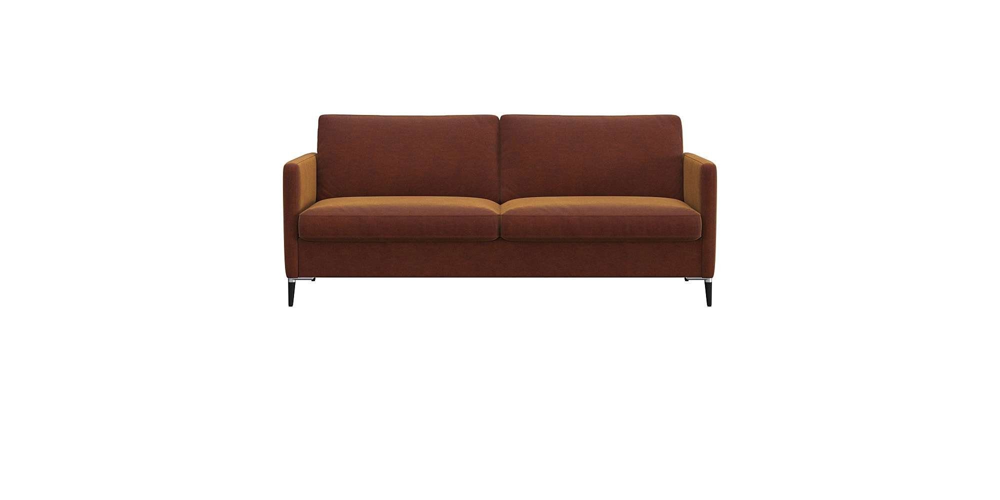 FLEXLUX 2,5-zitsbank Fiore, super comfortabel door hoogwaardige zitconstructie met koudschuim bruin, 2-zitsbanken