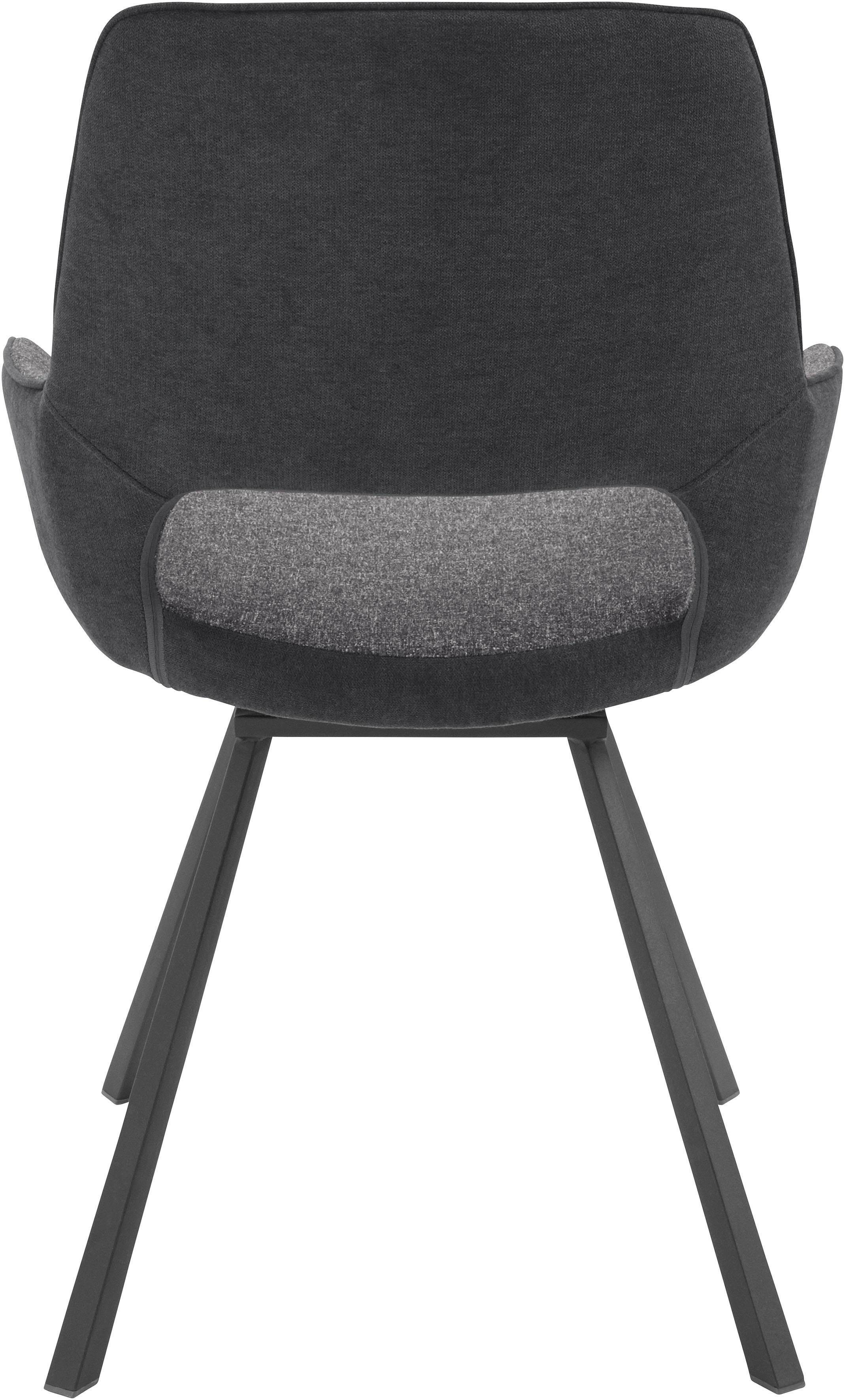 MCA furniture Stoel met 4 poten Parana Stoel belastbaar tot 120 kg (2 stuks)