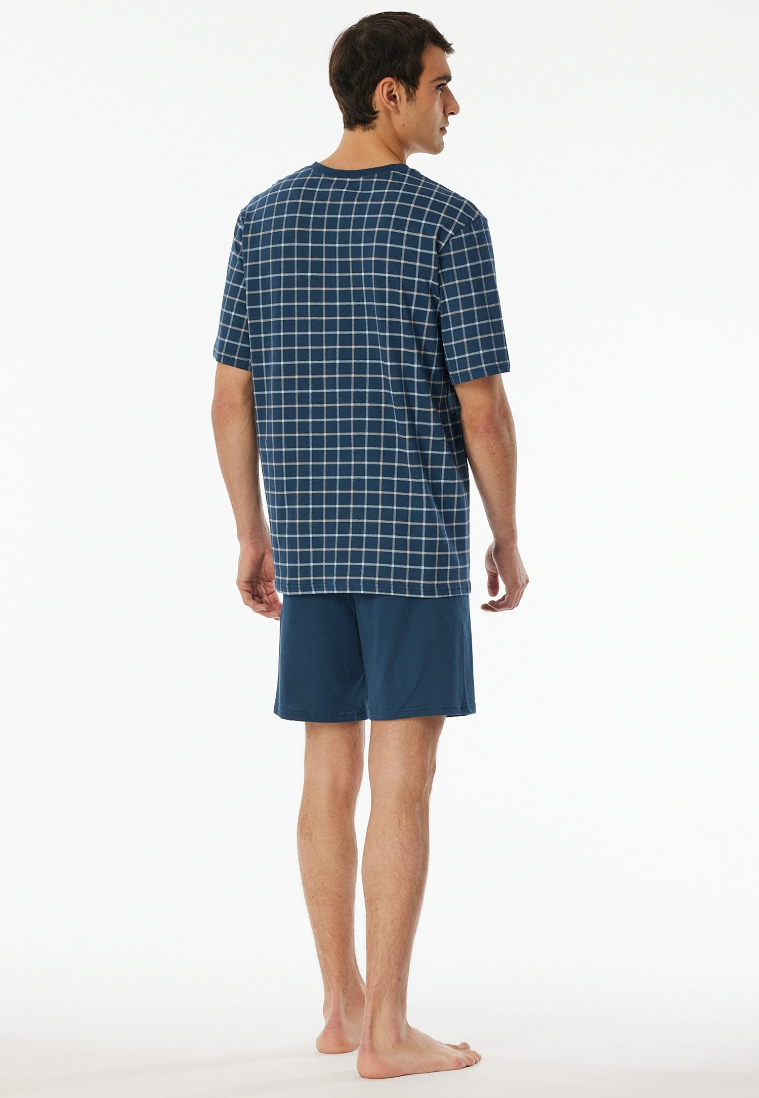 Schiesser Shortama Comfort Essentials met opgestikte borstzak (2-delig)