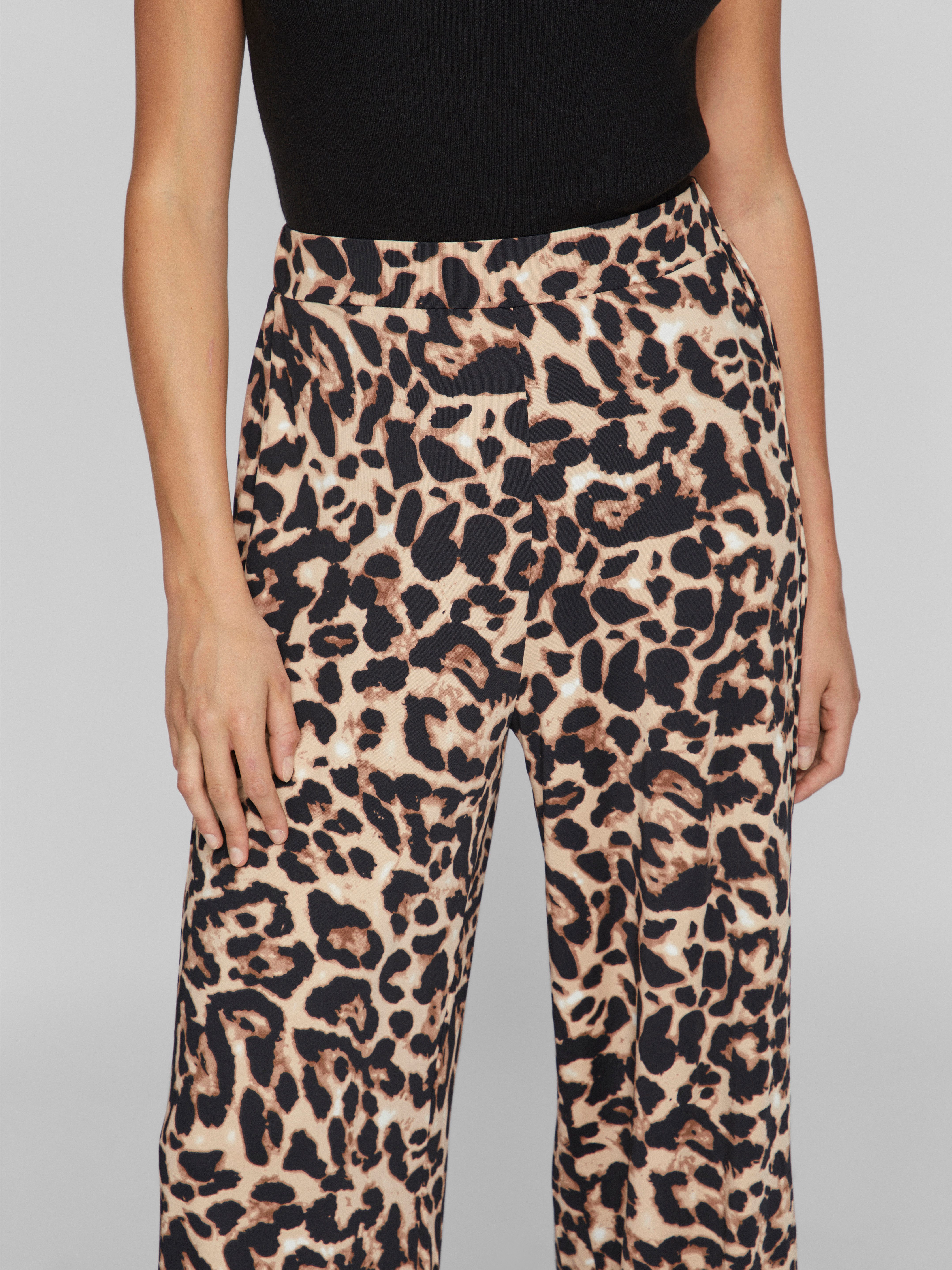 Vila Comfortbroek VILEOA RW WIDE PANTS - NOOS