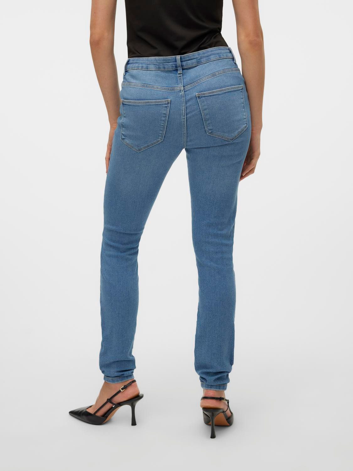 Vero Moda Skinny fit jeans VMELLY MR SKINNY JEANS BLUE NOOS