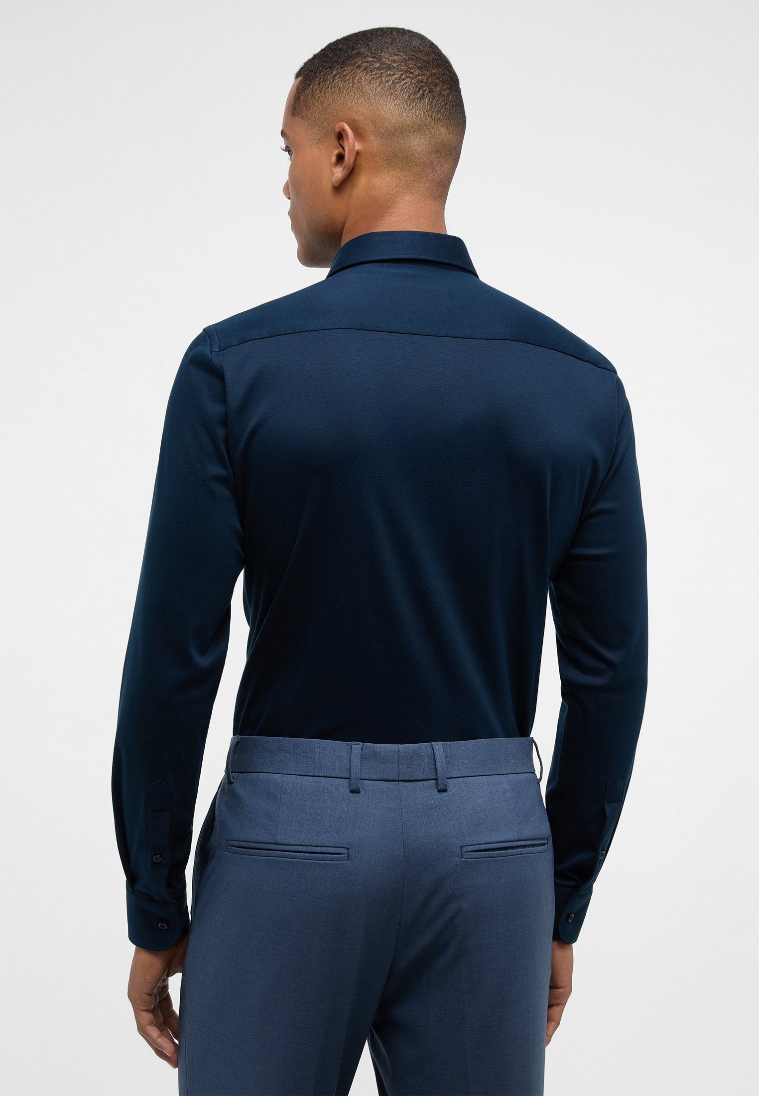 Eterna Overhemd met lange mouwen Slim fit NON IRON (strijkvrij)