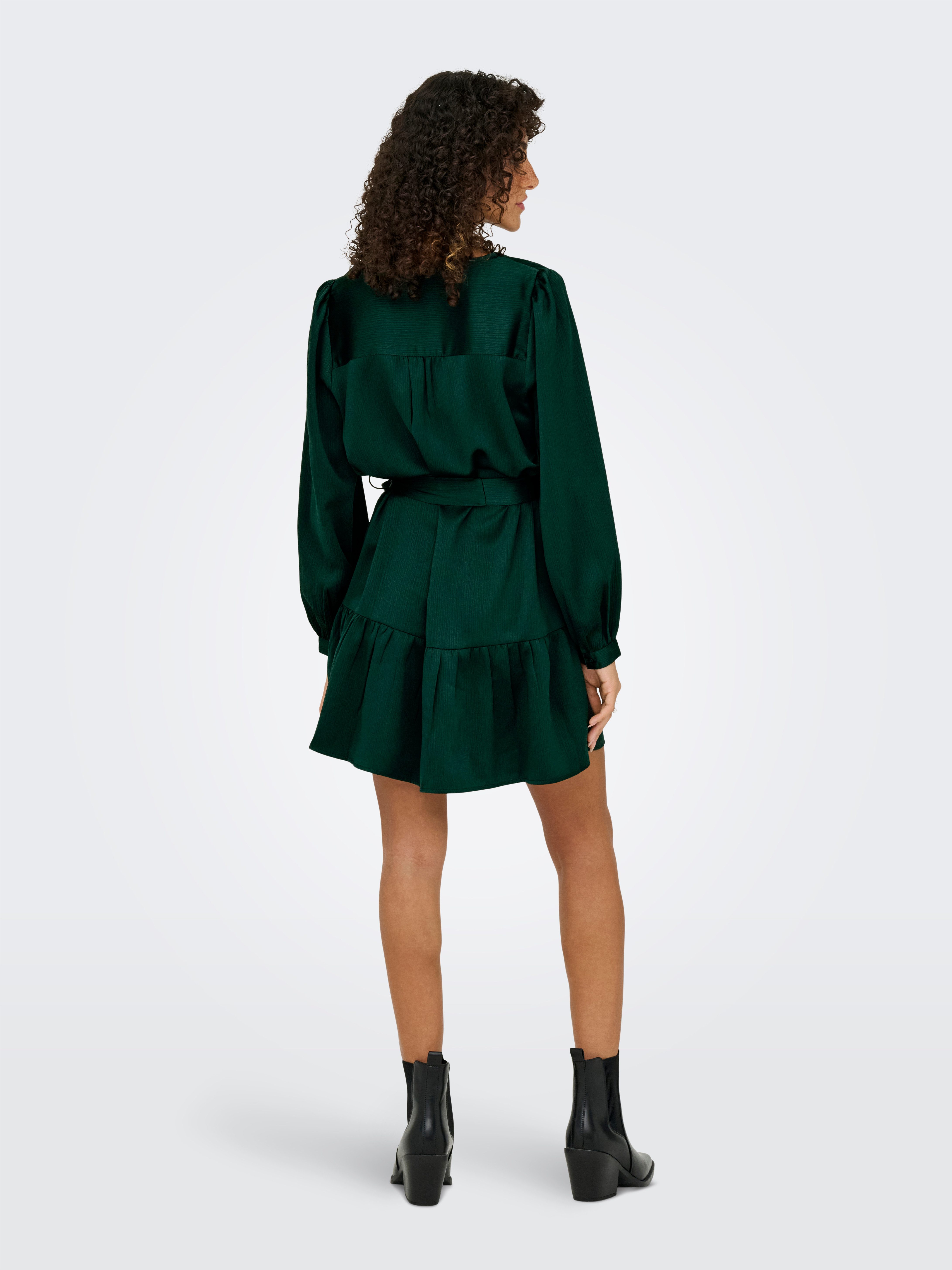 Only Tuniekjurk ONLNEW ALENA LIFE L/S SHORT DRESS WVN