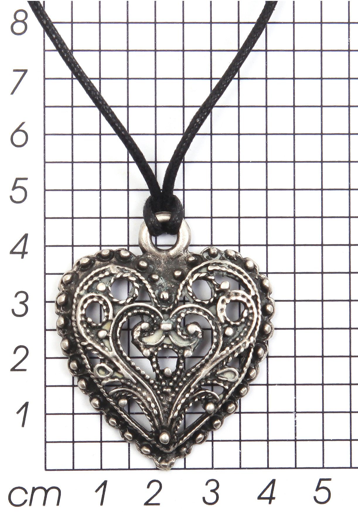 Firetti Ketting met hanger Hart, groot, liefdevol met zirkoon (synthetisch)