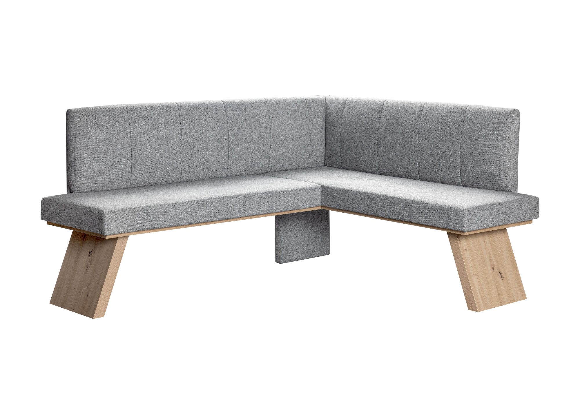 Home affaire Hoekbank Nina keukenbank, gestoffeerde bank, eettafelbank, breedte 185x 150 cm grijs, hoekbanken, 185 cm